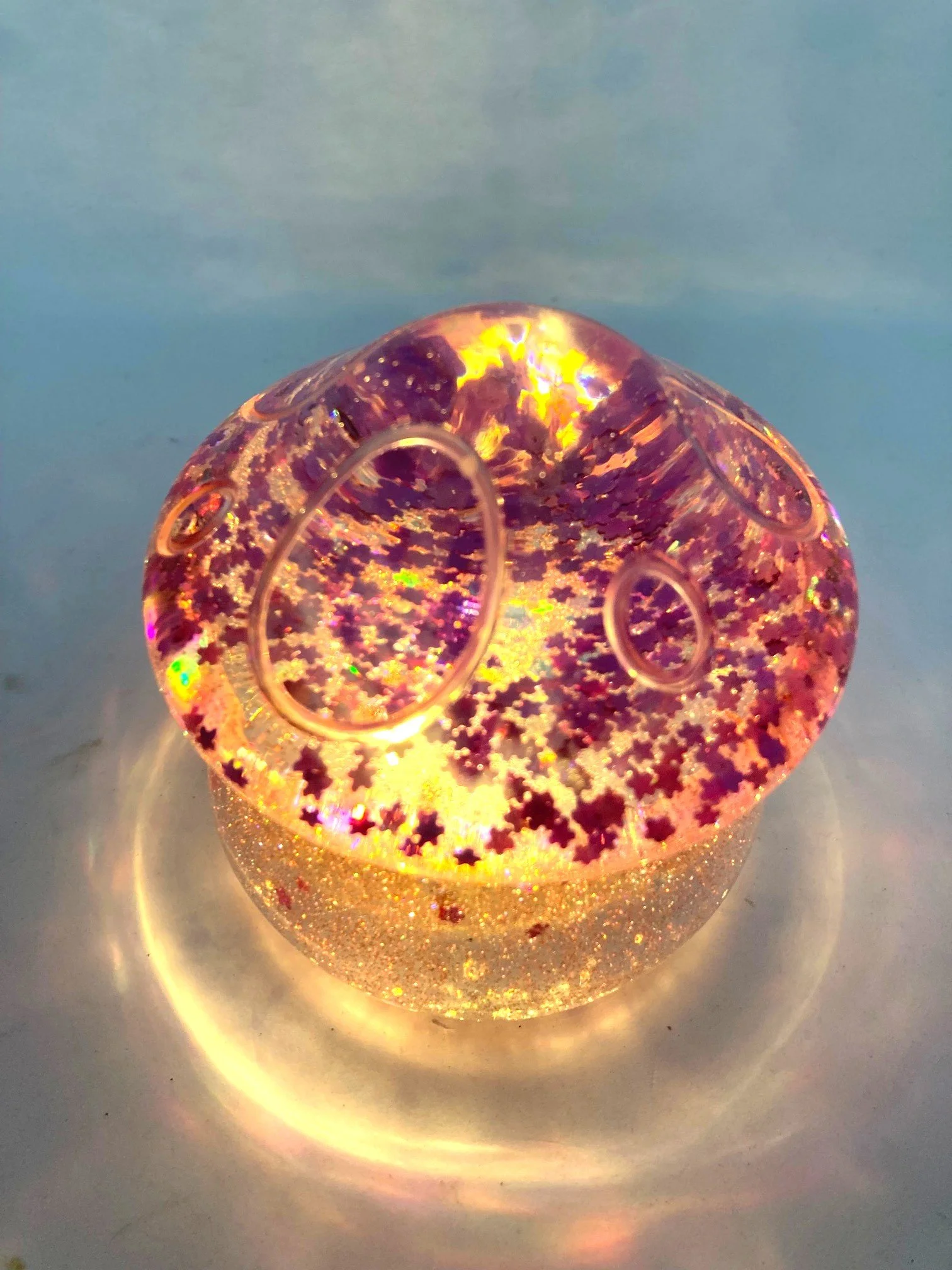 ResinDecor_MediumMushroomJar_Kawii Flowers_LitUp2.jpg