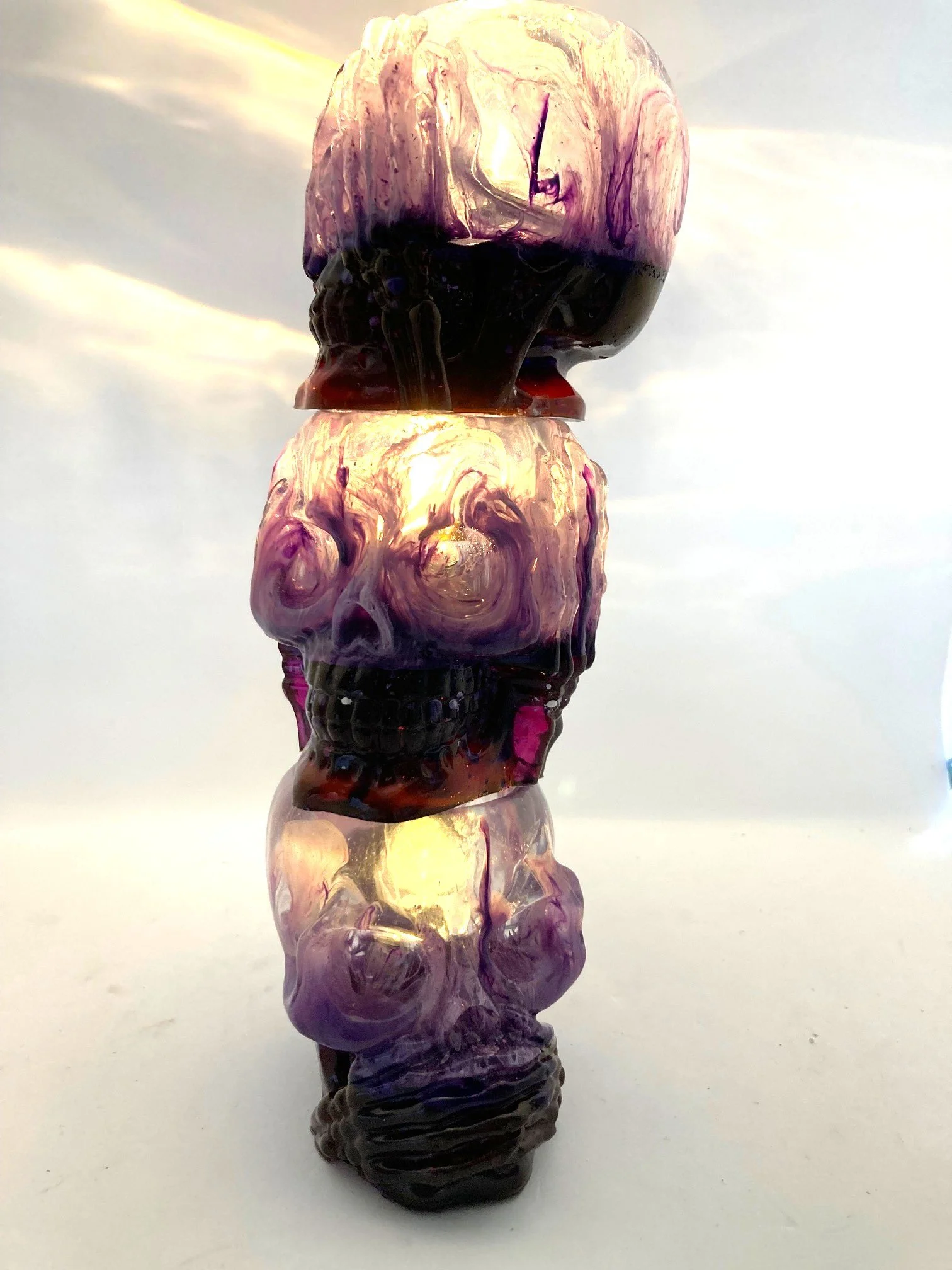 Large Resin Votives_HearNoEvilSkulls_PurplewithBrownbase_LEDs_Stacked.jpg