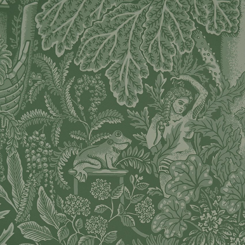 Fanny Shorter Circe's Garden Wallpaper Sample in Fernery