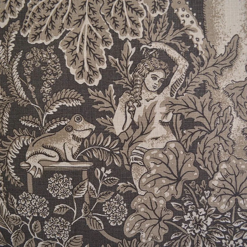 Fanny Shorter Circe's Garden Linen Fabric in Stubbs Brown