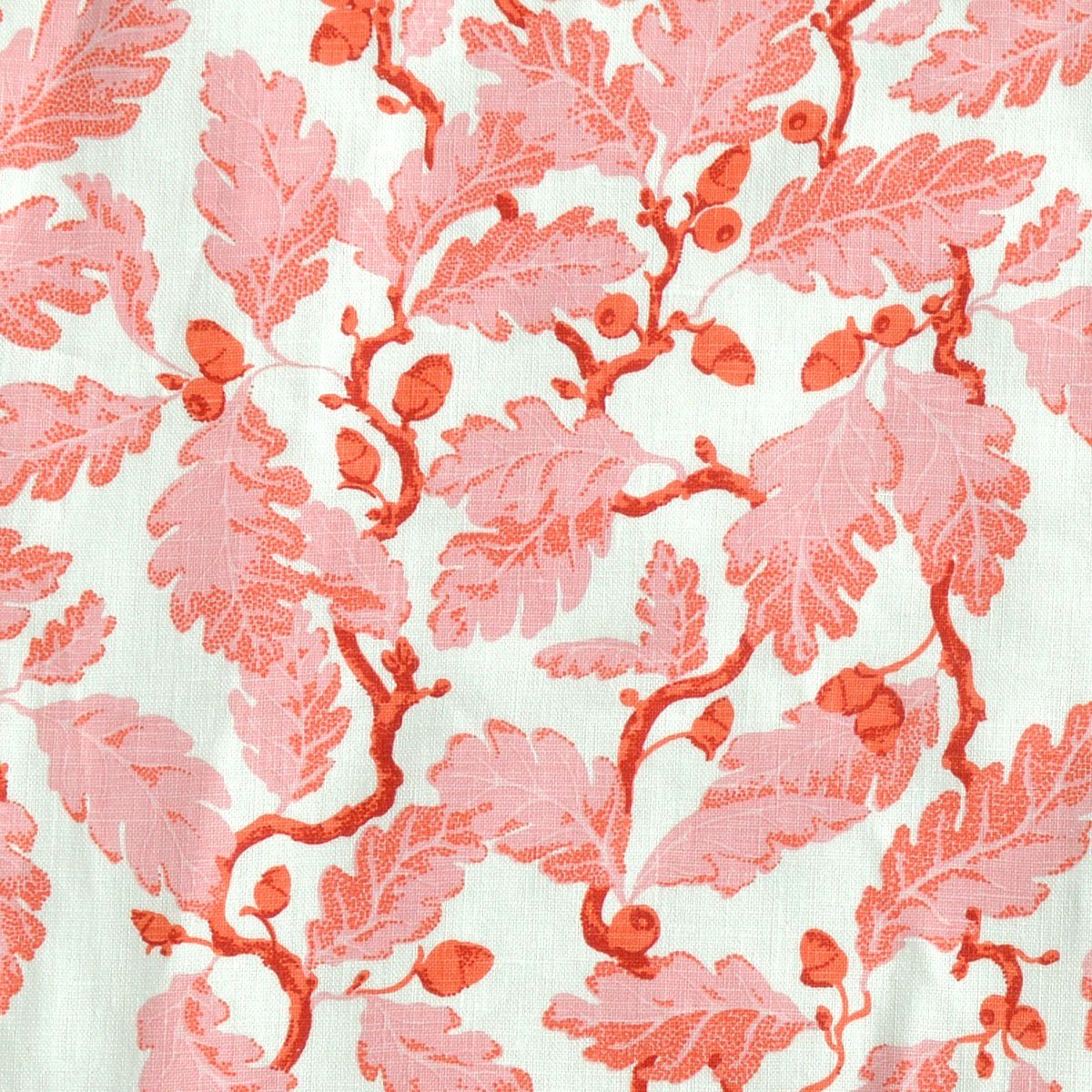 Fanny Shorter Mill Oak Linen Fabric in Rhubarb