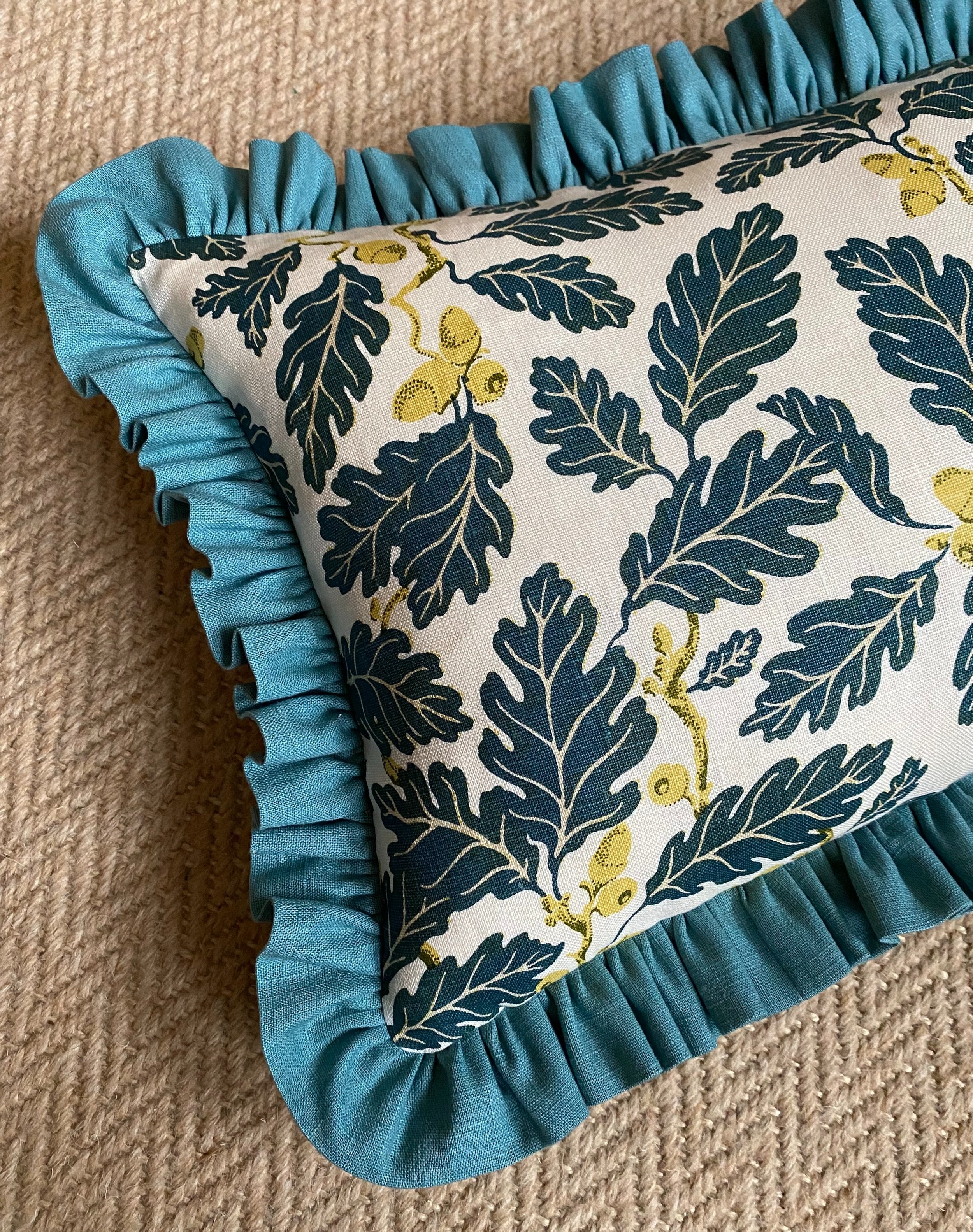 Fanny Shorter Mill Oak Linen Fabric in Gold