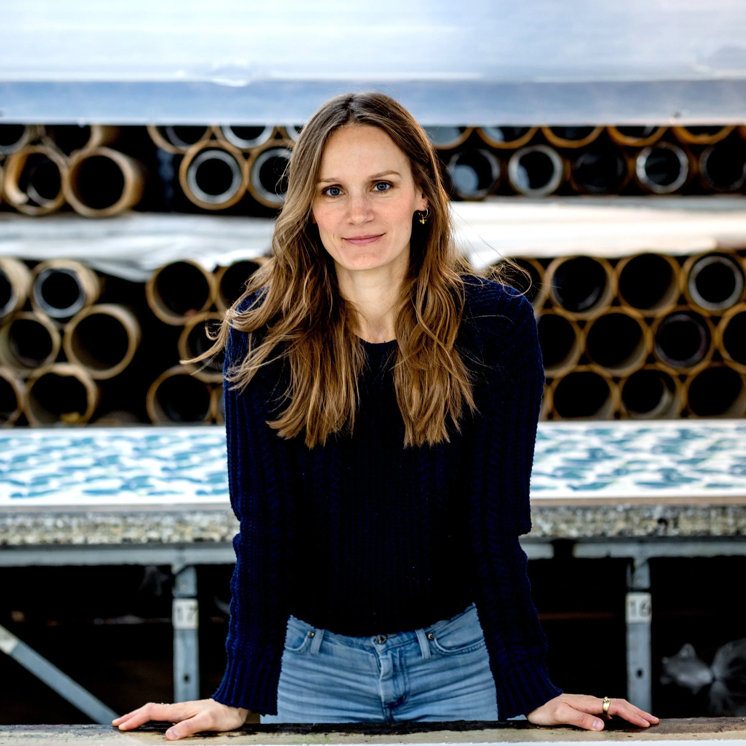 Fanny Shorter Portrait fabric wallpaper designer England