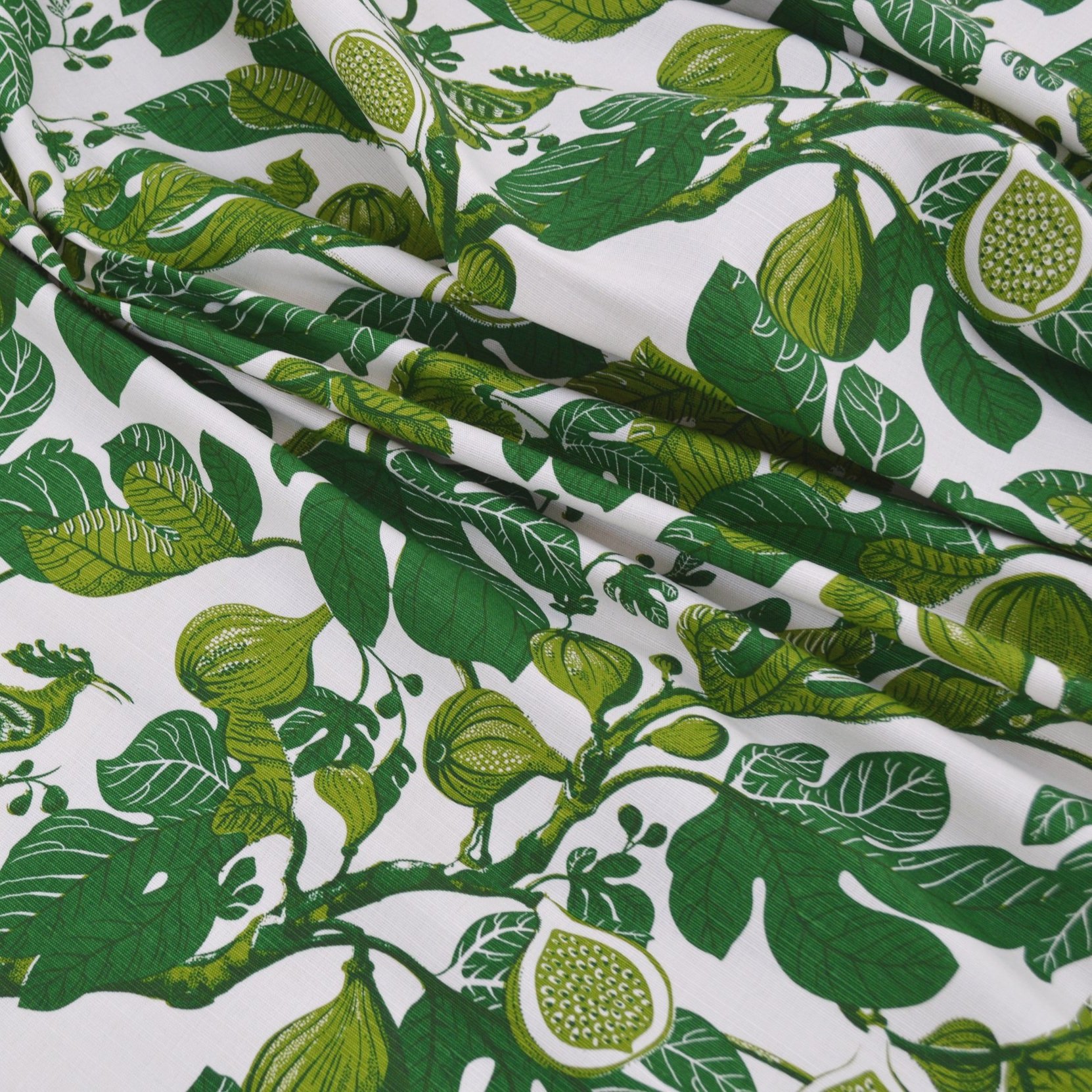 Fanny Shorter Fig Linen Fabric in Cypress