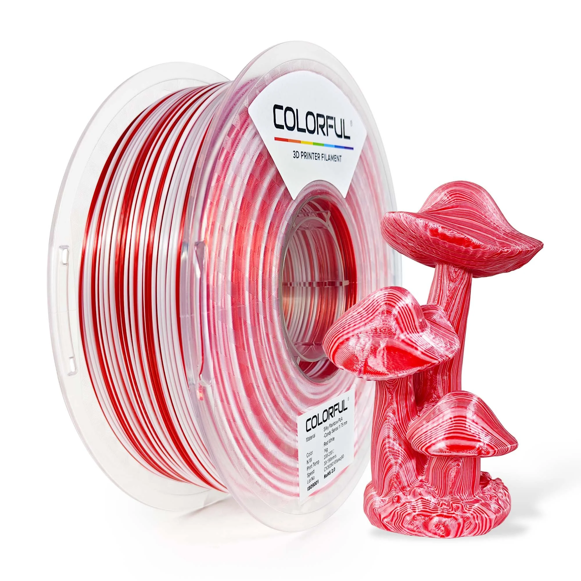 Silk Bicolor PLA – Red White