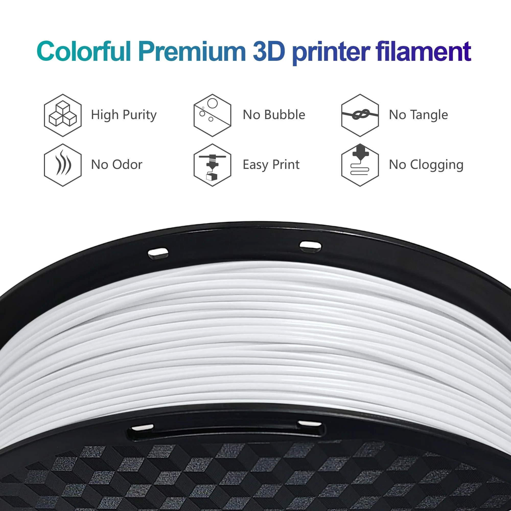 ASA White 1 kg 3D Printer Filament – Durable & Refined | Colorful ...