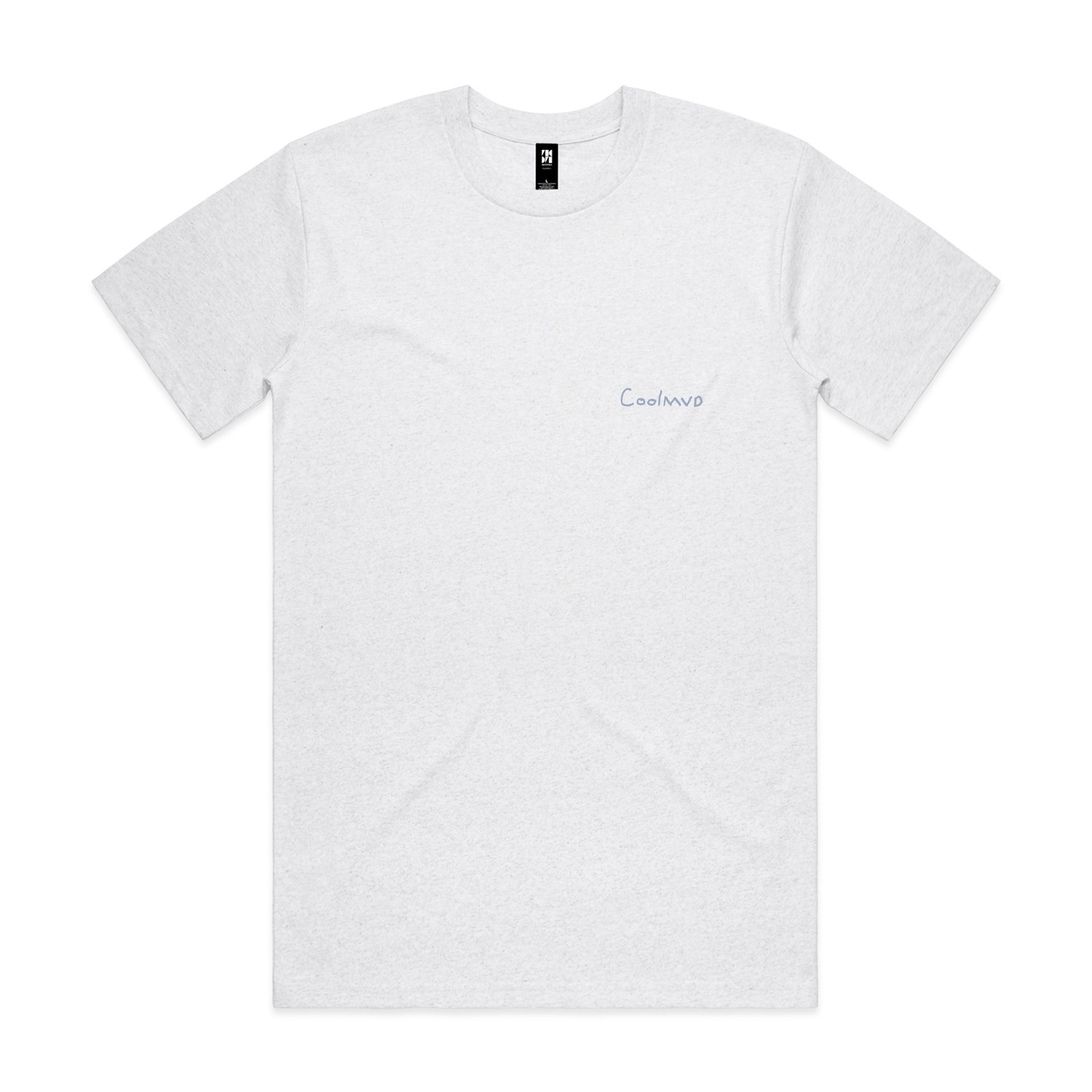A tshirt featuring a coolmud logo