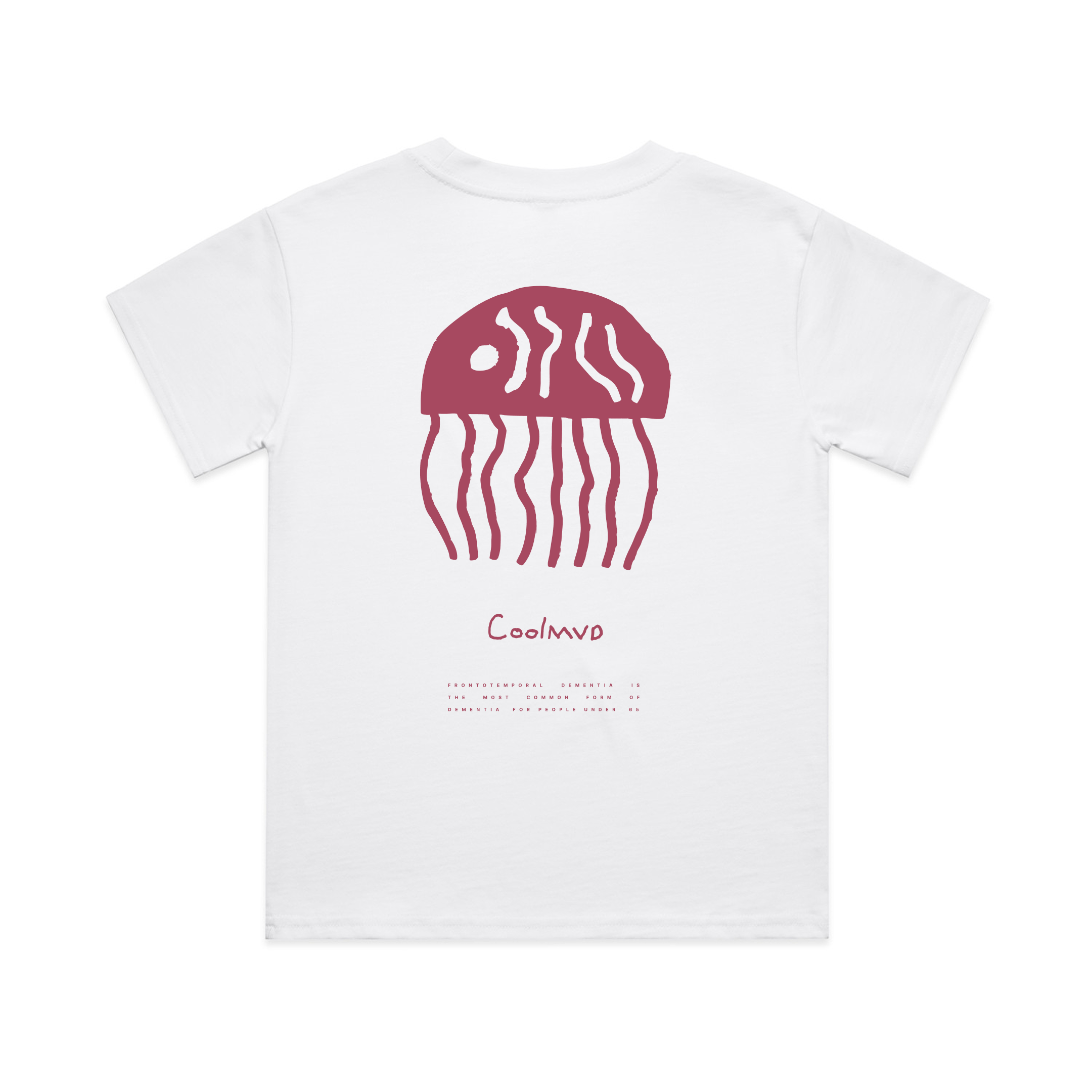 A tshirt featuring a jellyfish block print