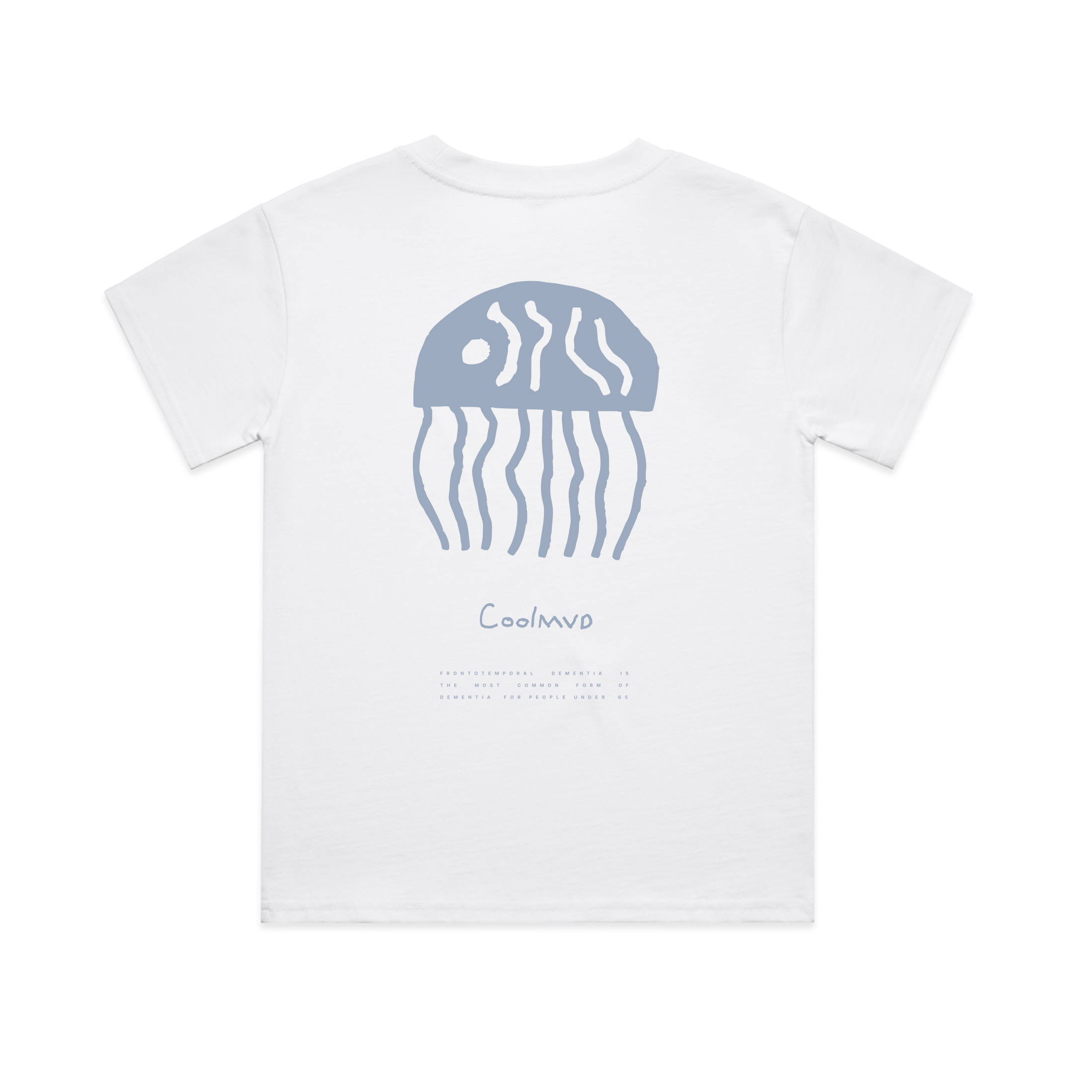 A tshirt featuring a jellyfish block print