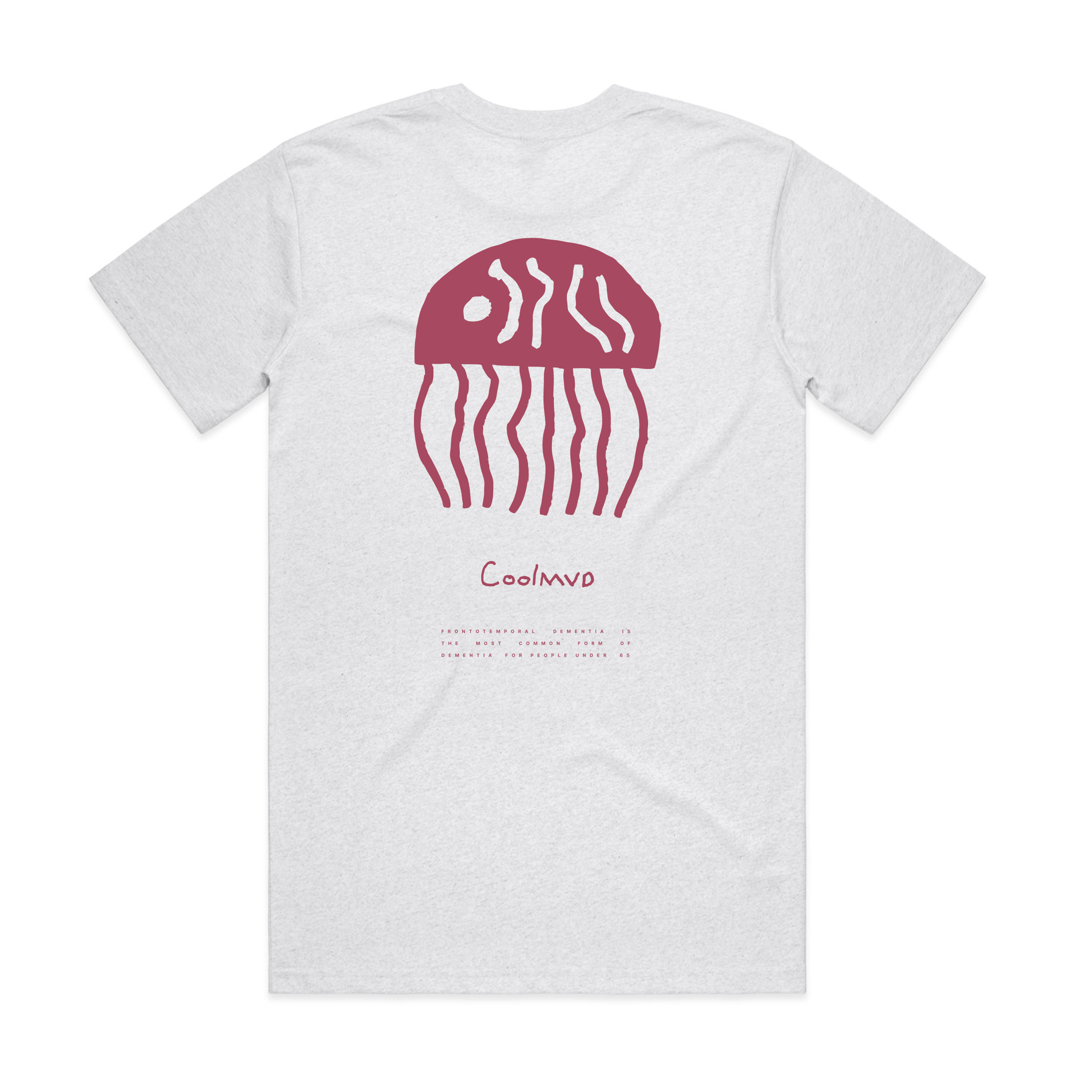 A tshirt featuring a jellyfish block print