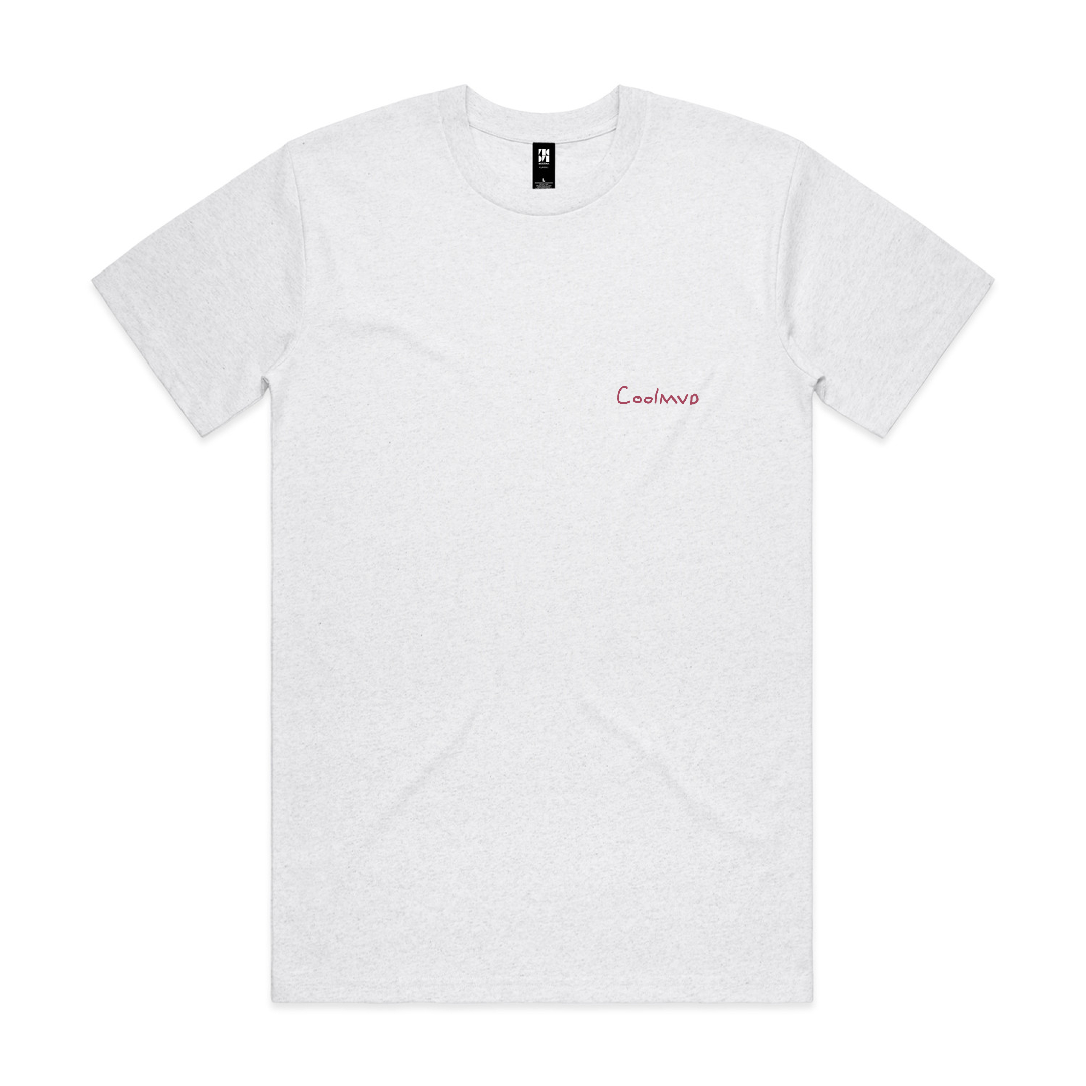 A tshirt featuring a coolmud logo