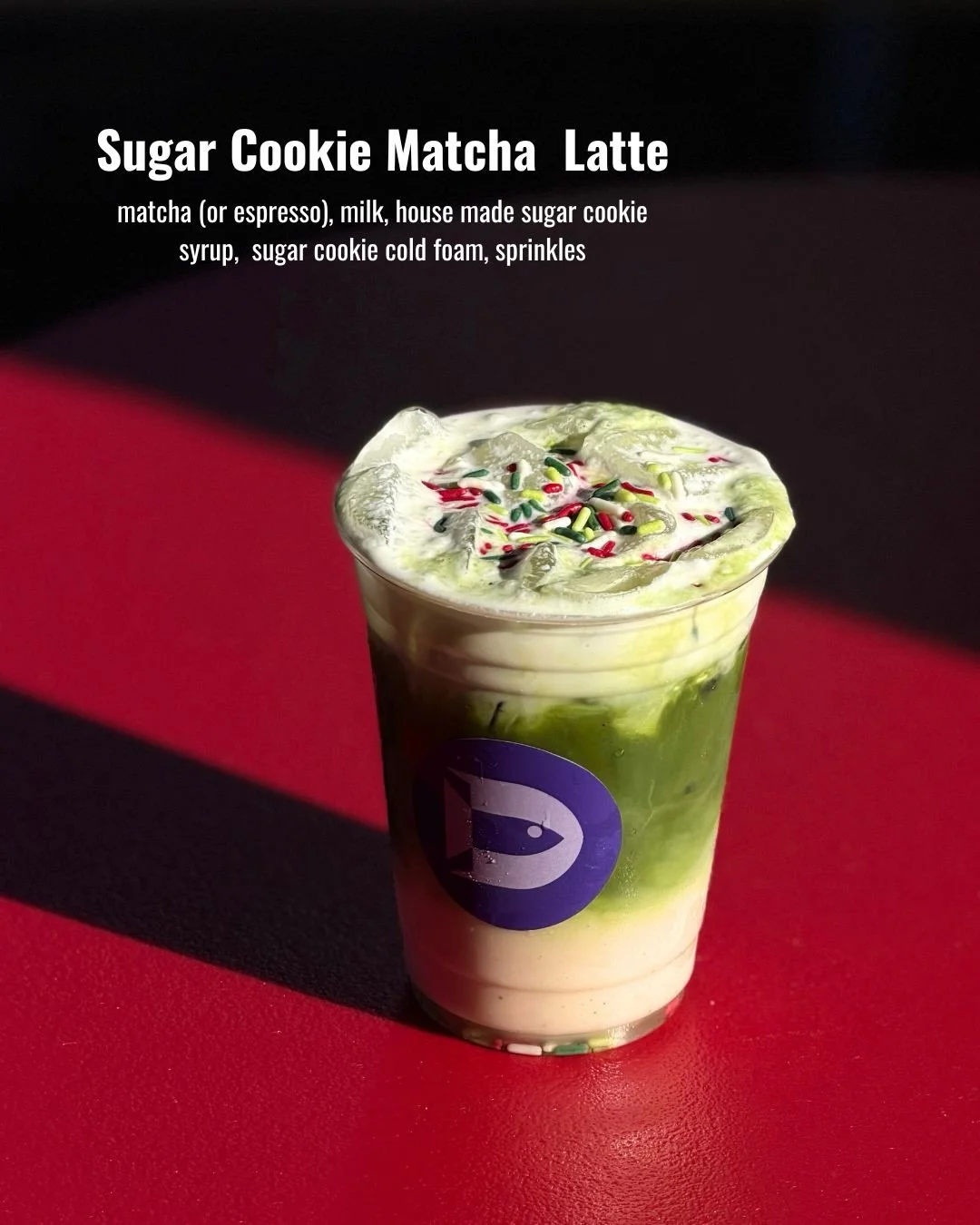 These festive winter drinks are just as good as the look and can be made as either espresso or matcha lattes!❄️