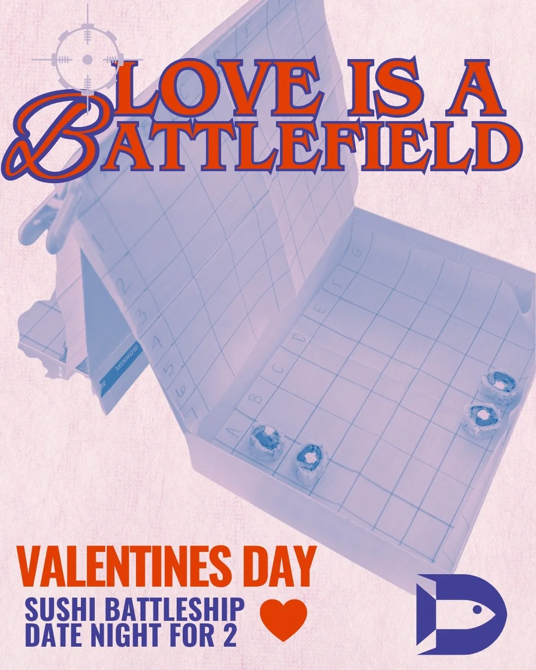 Treat your Valentine, your galentine or your rival on the other hockey team to a lil heated rivalry this Valentine&rsquo;s Day with Sushi Battleship at Minnow 

The perfect date night for 2. Seating is super limited + tickets are available at the lin