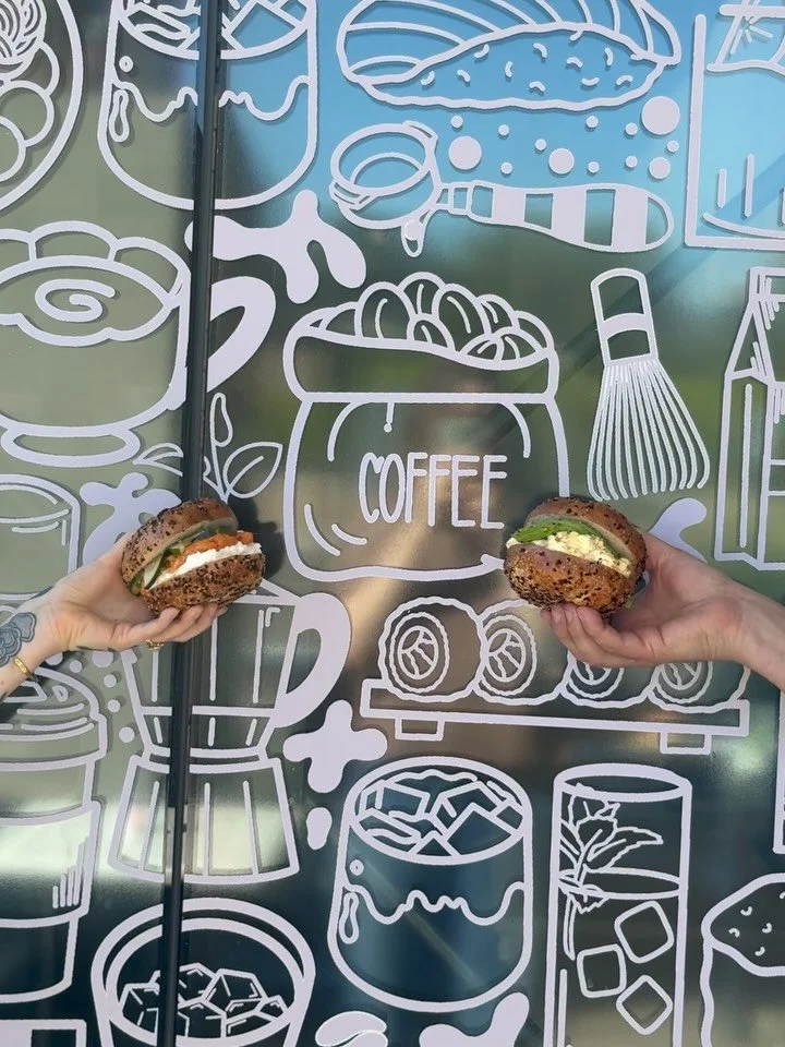 WAKE UP @bagelero JUST DROPPED AT MINNOW 🍵🥯

THE ARCADIA 🍣 cream cheese, spicy salmon, cucumber salad &amp; furikake on a @bagelero everything bagel 

SPAMIN&rsquo; EGGS 🥚 minnow egg salad &amp; spam with furikake on @bagelero everything bagel 

