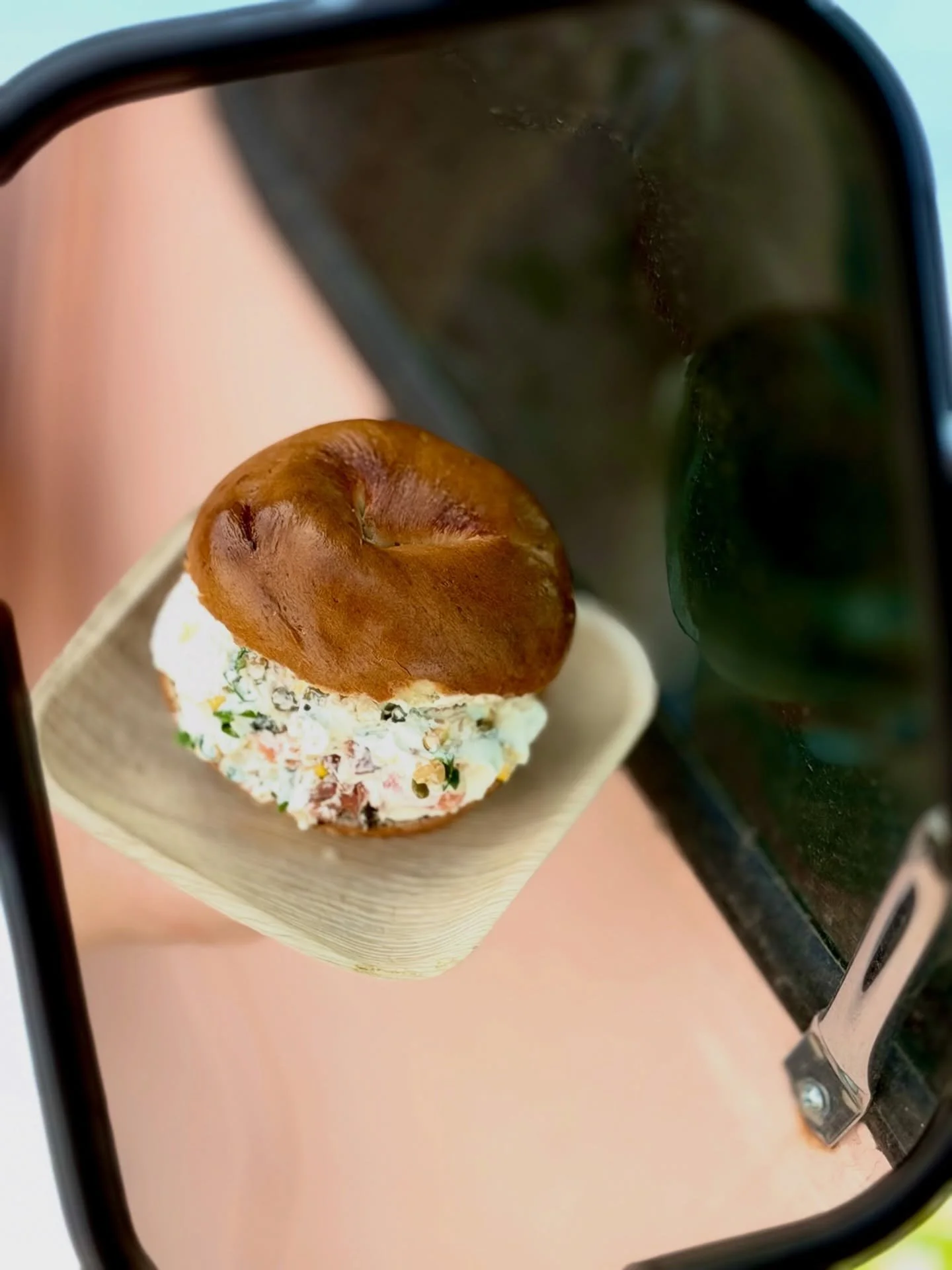 Look in the rearview mirror we&rsquo;ve got a surprise for you! 👀 

Chef Bernie&rsquo;s Original Chopped Salad Bagel is coming back tomorrow morning (until we run out)! We&rsquo;re talking arugula, smoked salmon, dried sweet corn, and our trail mix 