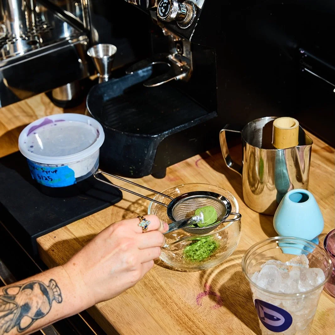 One of the first matcha drinks we played around with was the Ube &mdash; it just felt right but we wanted something distinctly different and that&rsquo;s where the ginger comes in to play. 

It&rsquo;s been a menu staple since we opened our doors but