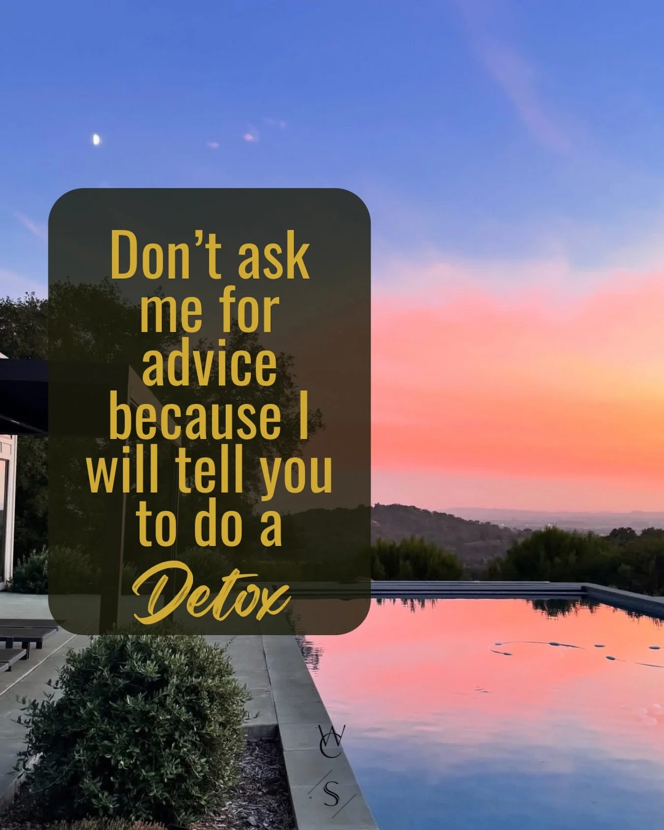 Every. Damn. Time.

Tired? Detox. Breakouts? Detox. Feeling off and can&rsquo;t pinpoint why? You already know what I&rsquo;m going to say.

Don&rsquo;t believe me? Try it and find out. Self-guided detox is available at wellnesscapsule.com (link in b