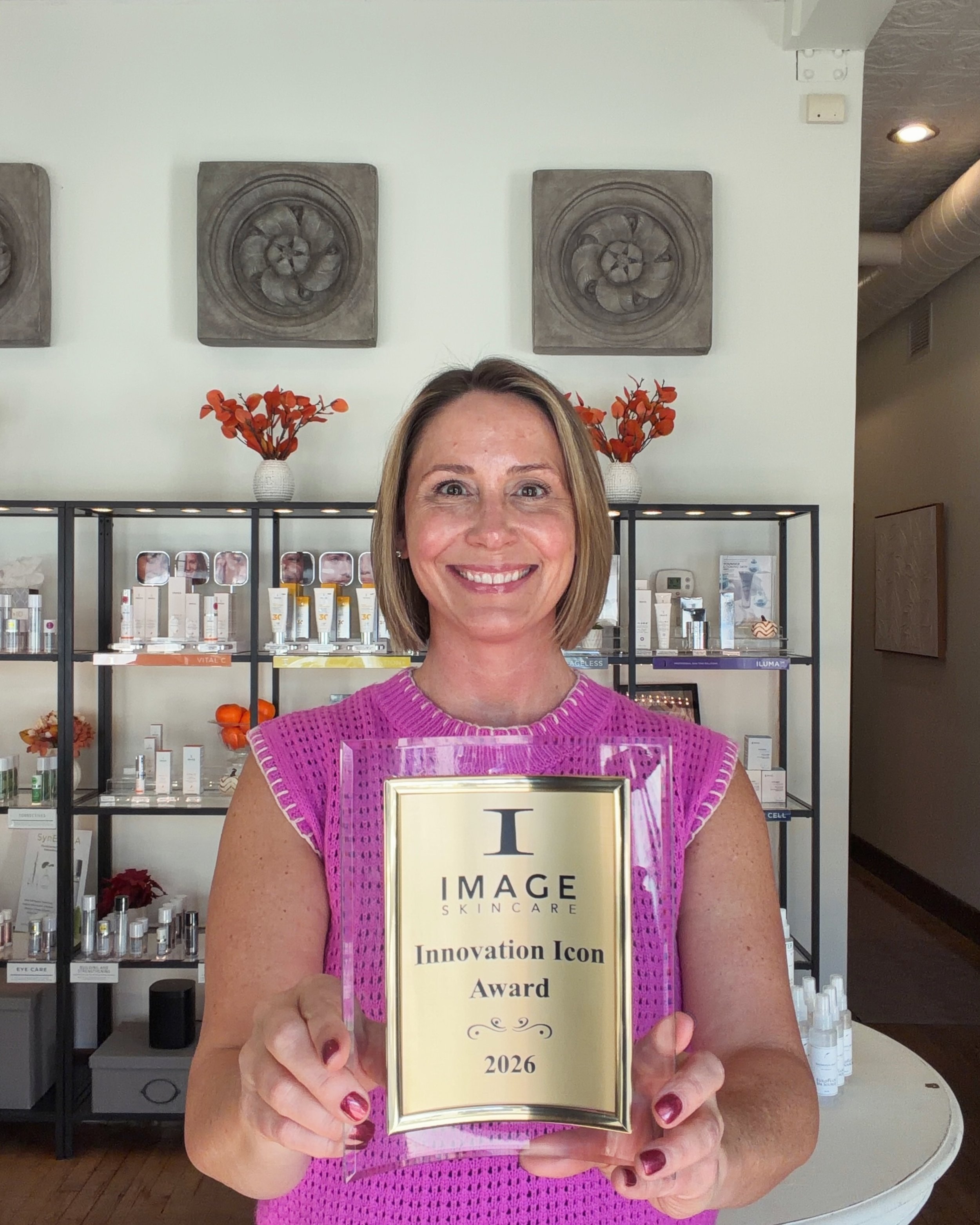 Yesterday, I was honored with the Innovation Icon Award from @imageskincare, and I&rsquo;m still a little speechless. 🏆

This one means so much because it recognizes the hard stuff. The decision to move Spa Sweet from a traditional employee model to