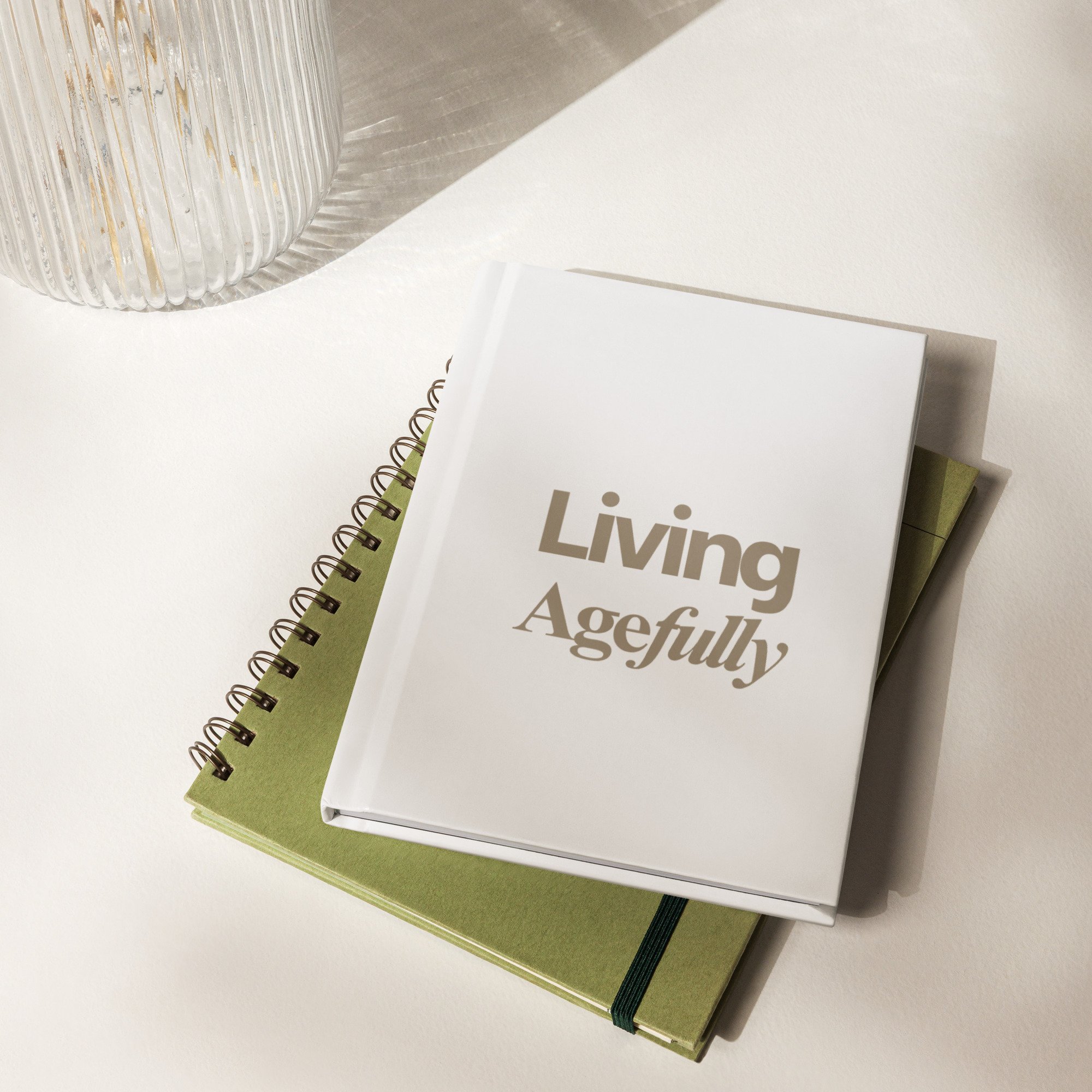 "Living Agefully" Hardcover Journal Matte
