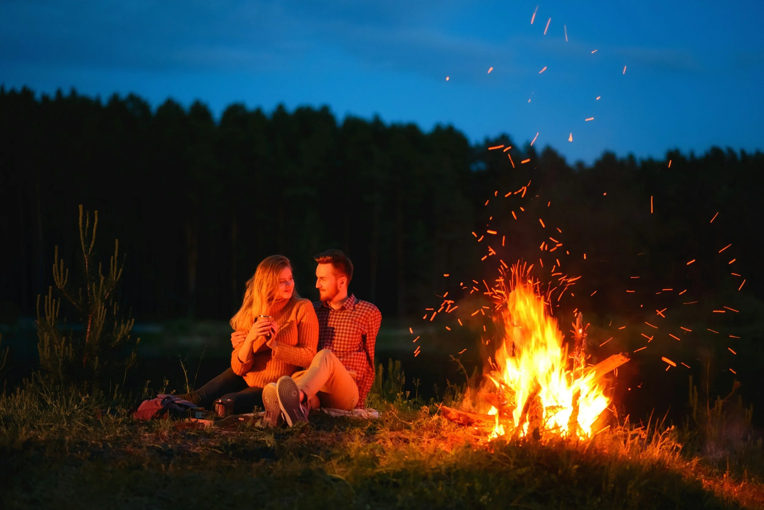 Unique date night idea in Williams Lake: Couples' sunset horseback ride and outdoor dining experience in the Cariboo.