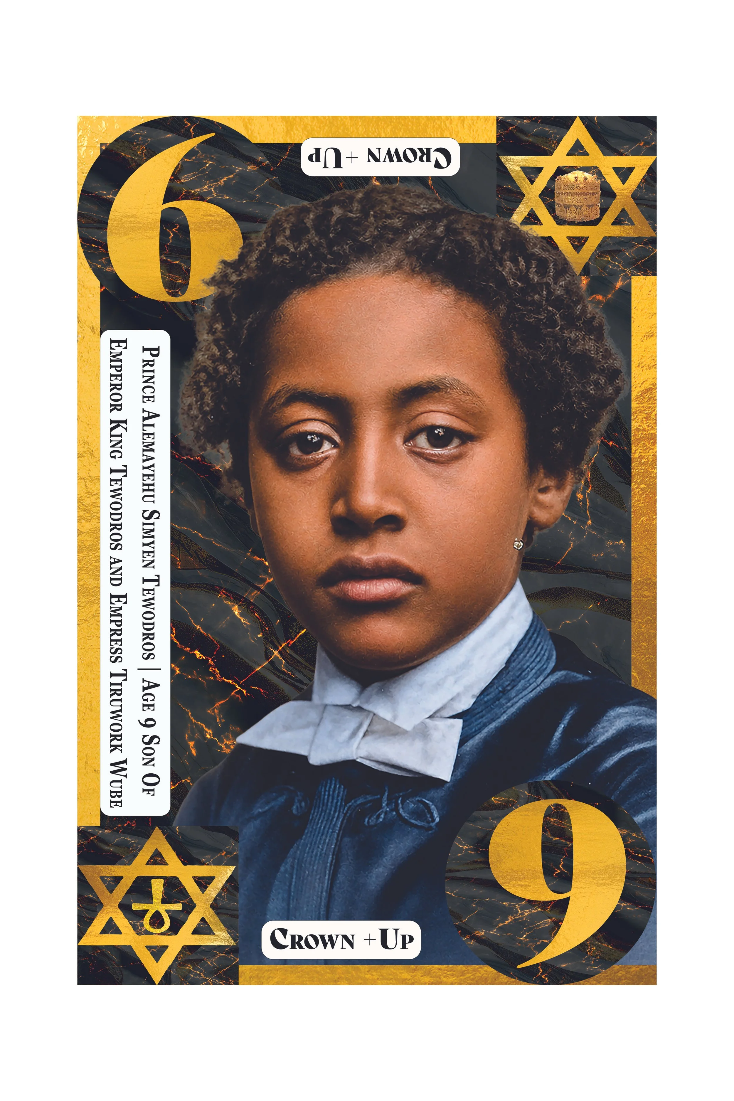 A stylized banknote featuring a portrait of a woman in historical attire, with graphic elements including a star of David and a menorah, and text indicating it is a 50 shekel note from Israel.