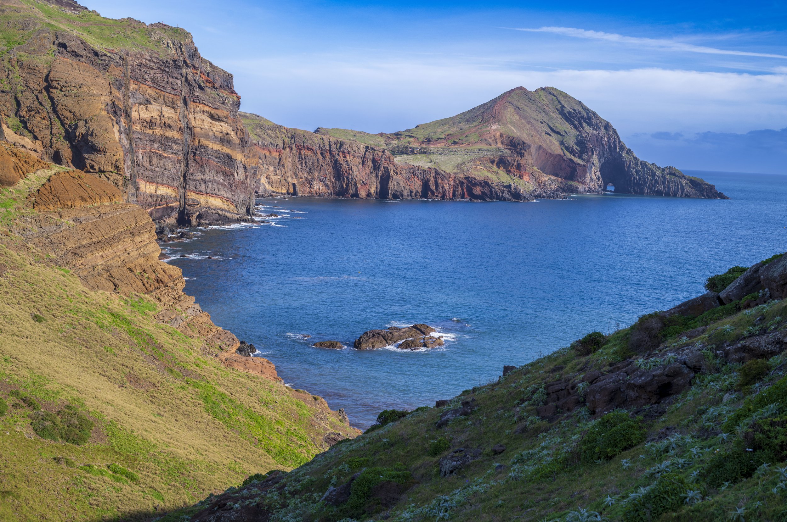 Ponta de Sao Lourenco from the other side of the cove