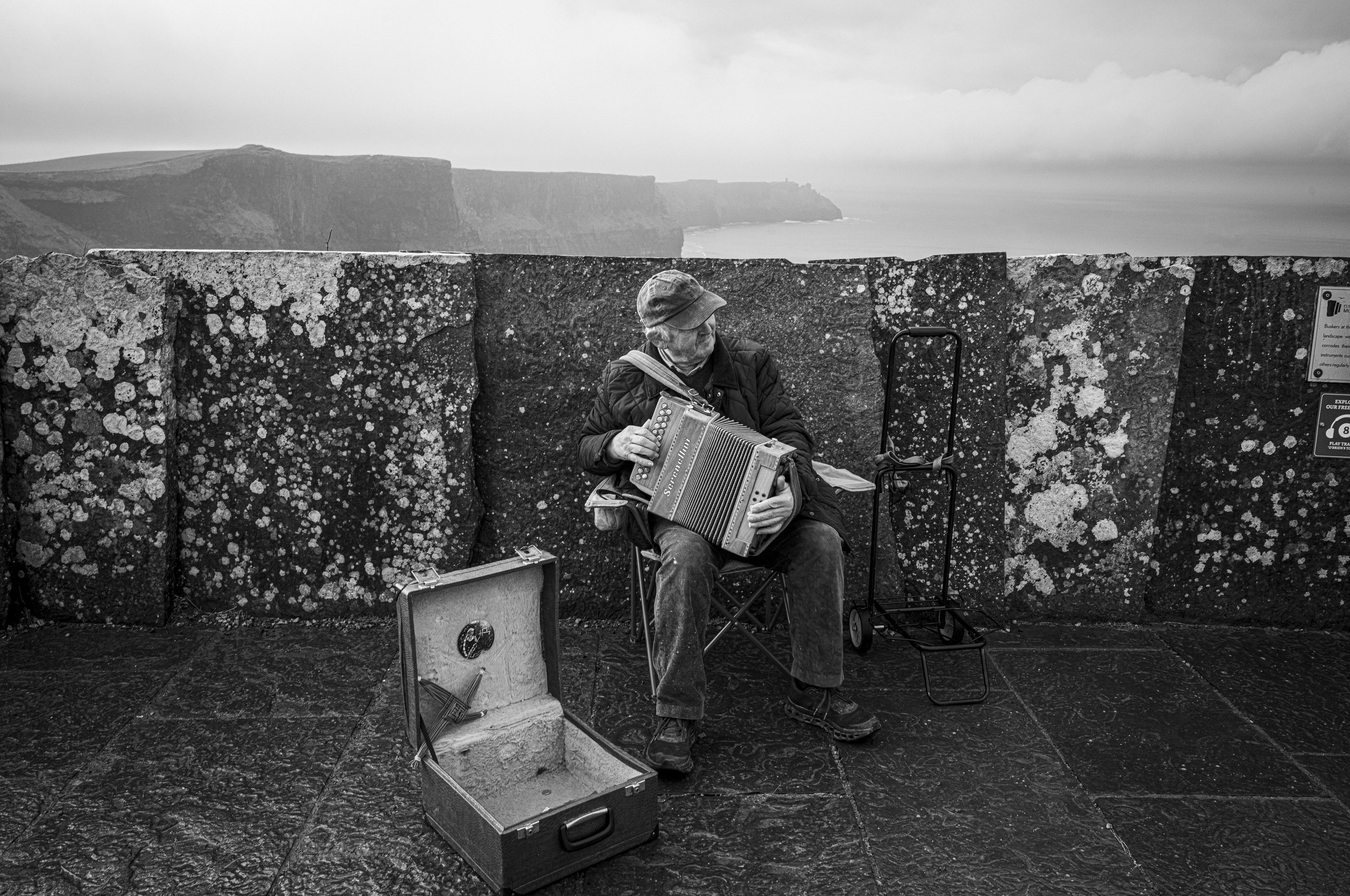 Busking at the Cliffs