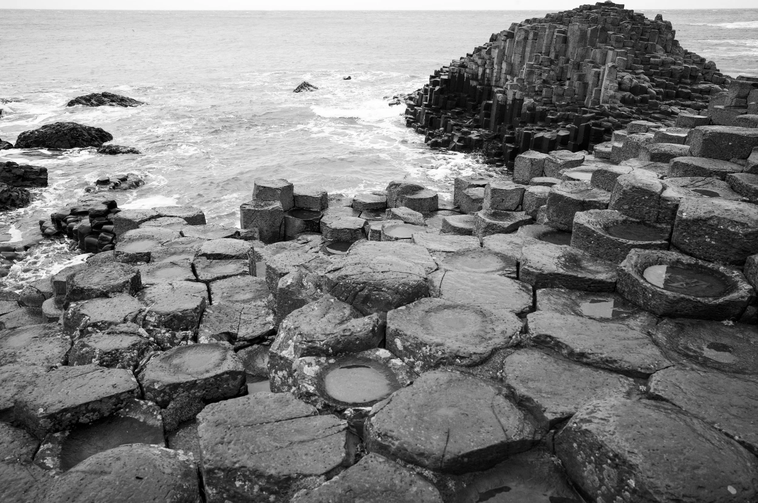 Giants Causeway Monochrome