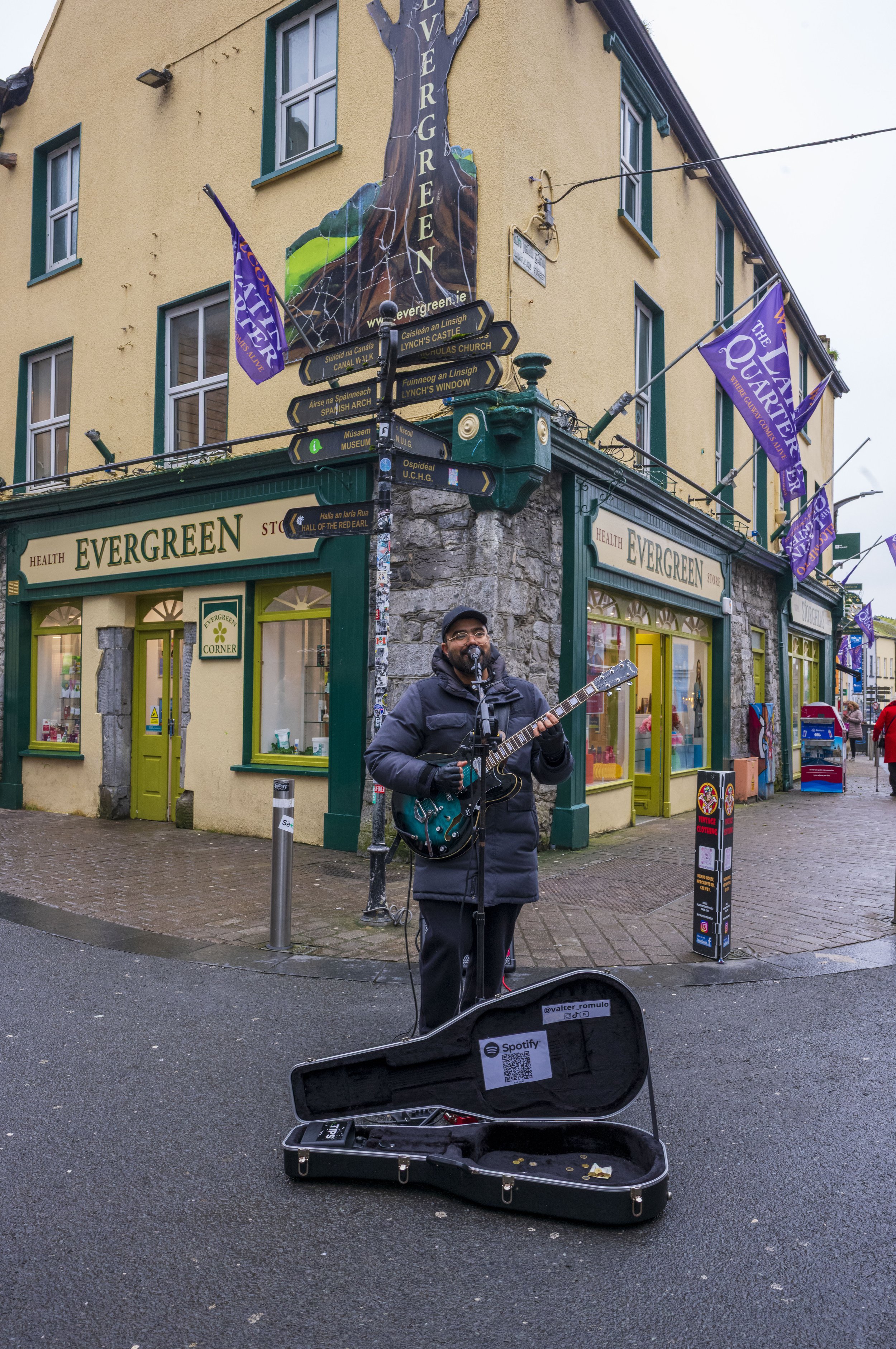 Busking in Galway