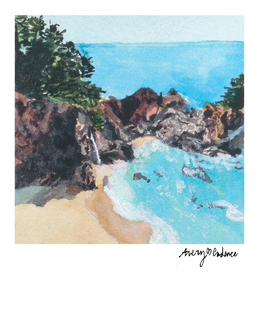McWay Falls Polaroid