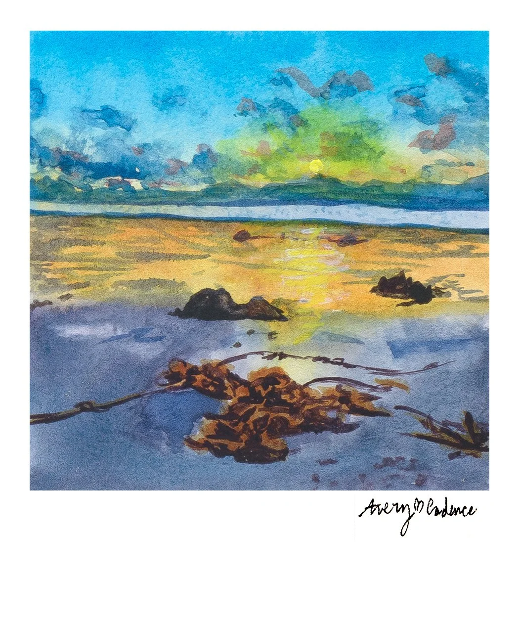 Carmel Beach Polaroid