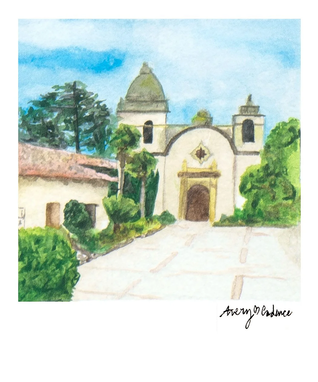 Carmel Mission Polaroid