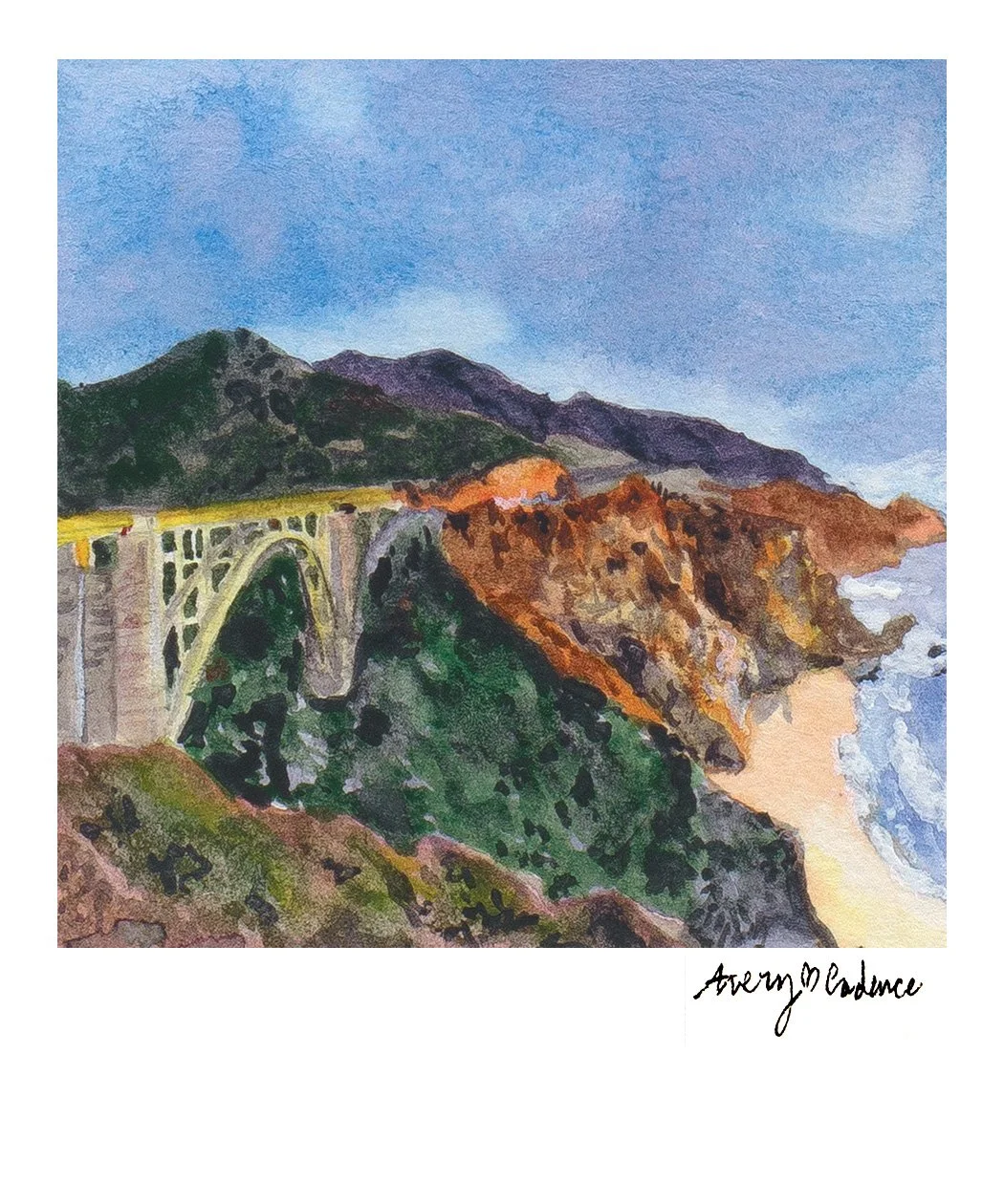 Bixby Bridge Polaroid