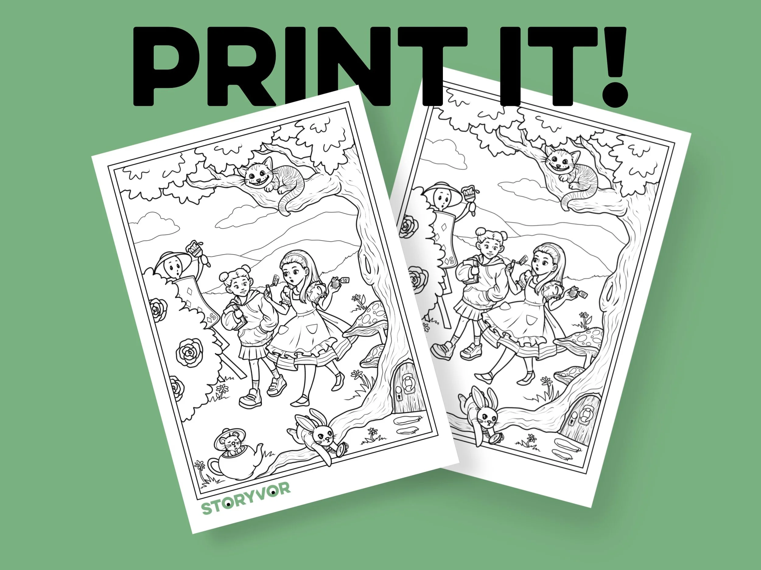 Print it! “Travel into Books” Coloring Sheet