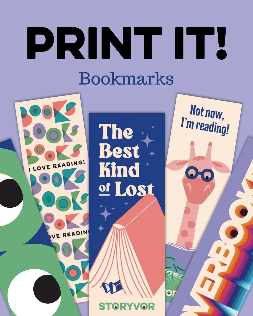 STORYVOR bookmarks are colorful, free, printable, and designed to bring a touch of fun and inspiration to classrooms and families looking to encourage literacy.