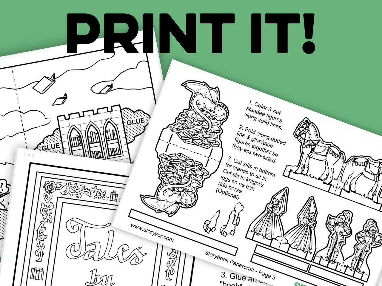 Print it! Storybook Castle Paper Craft