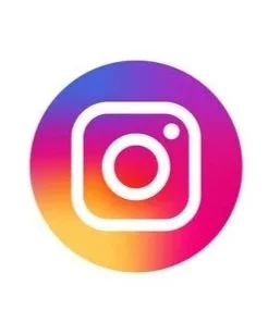 Instagram logo with a colorful gradient background