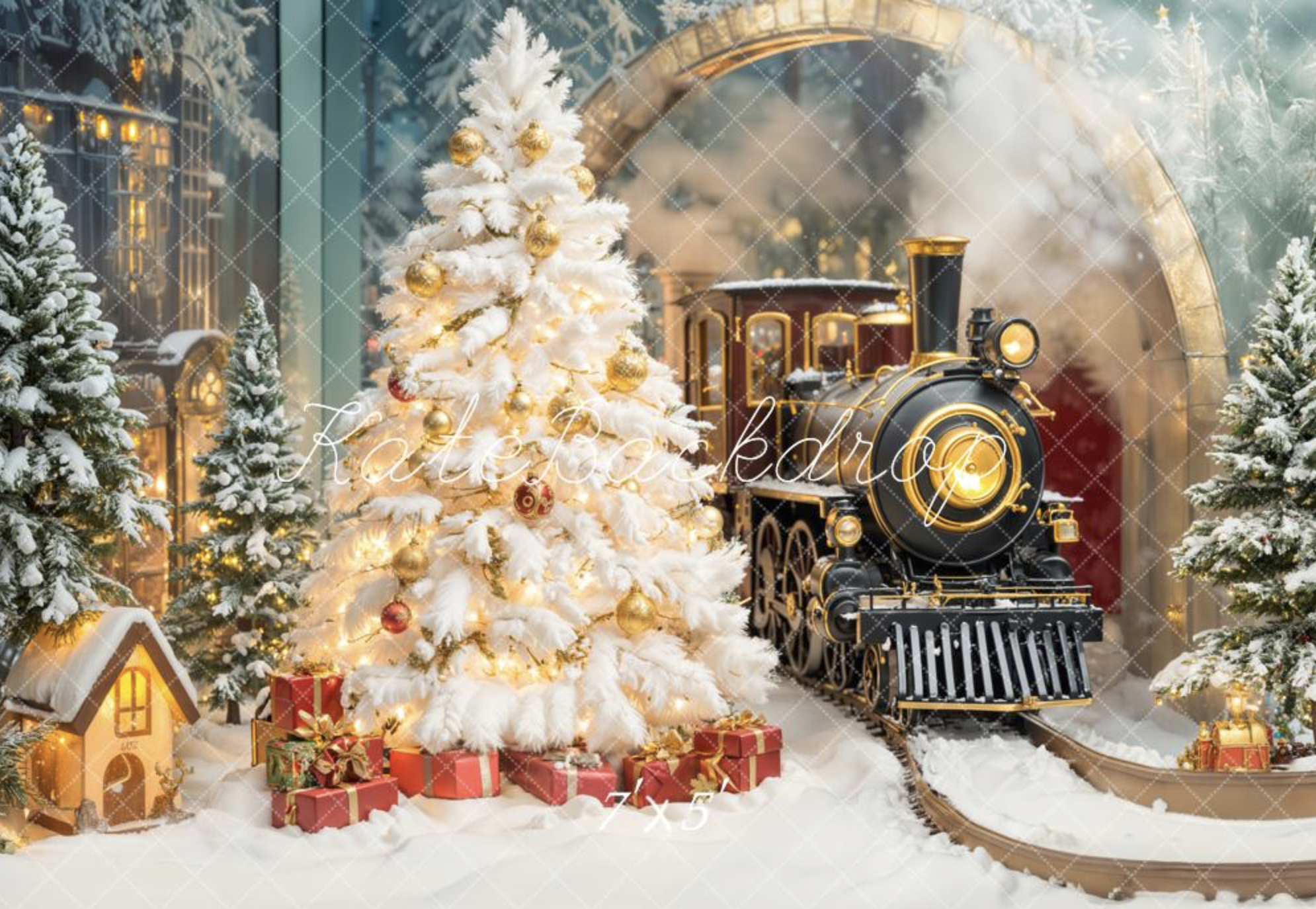 Christmas Train (7x5)