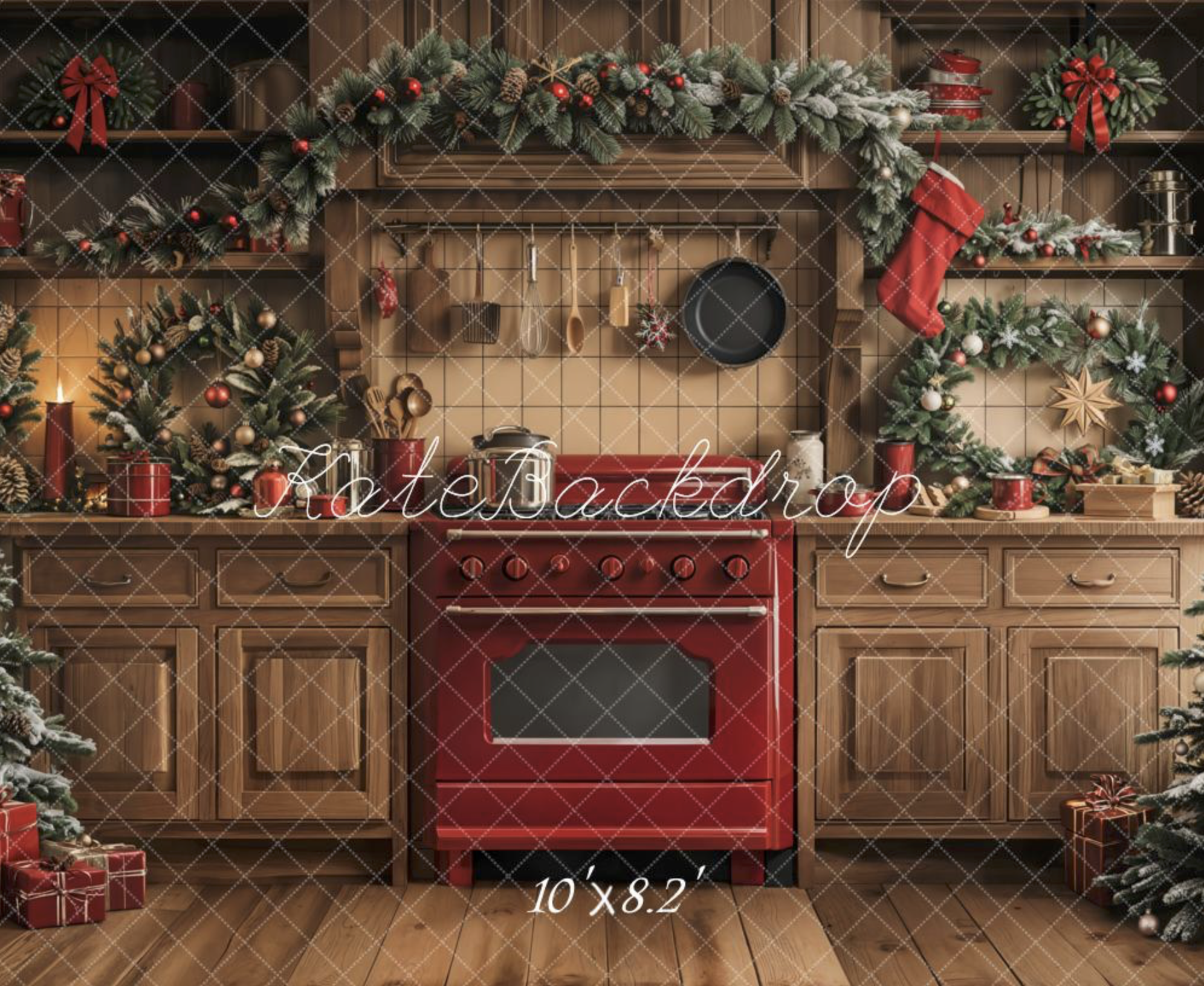 Red Kitchen (10x8)