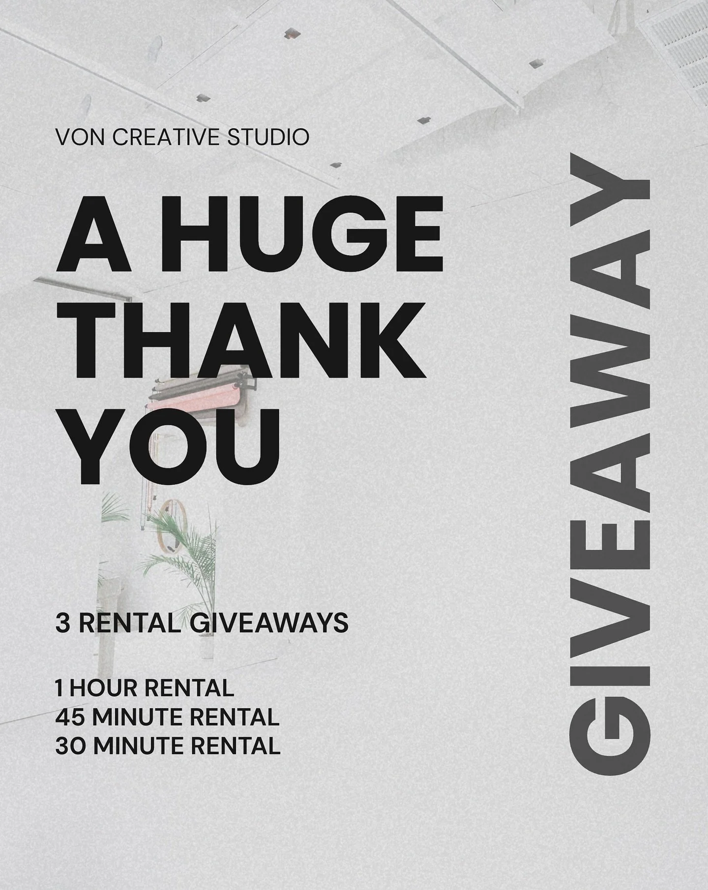 We&rsquo;ve reached another huge milestone, over 150 rentals and  over 55 photographers have been in the studio, and we truly couldn&rsquo;t have done it without all of you - the amazing creative community who has supported us and helped us grow! As 