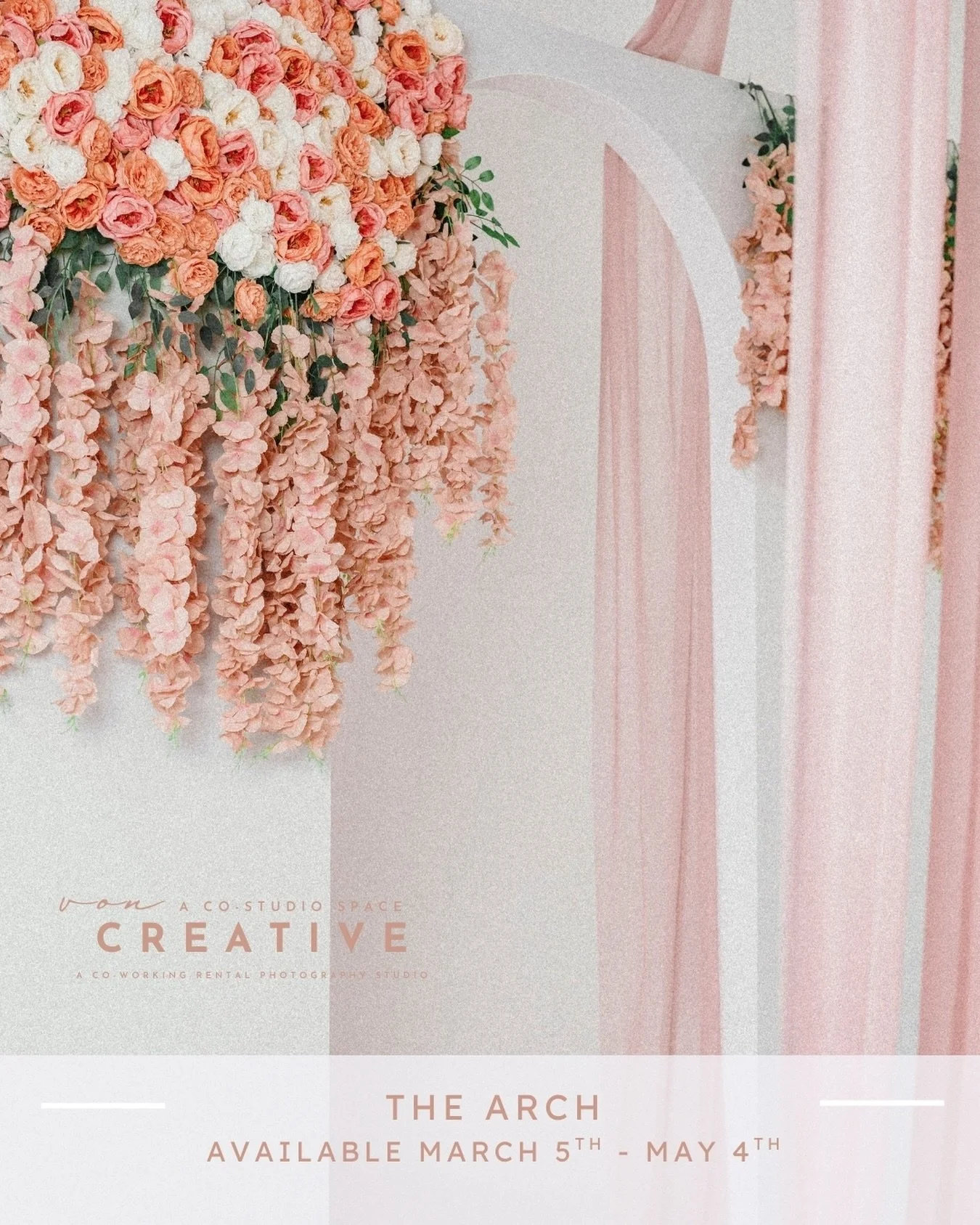 **The Arch** Set 4 of 5 new installed sets that will be available in the studio until May 4th, 2026. 

#jacksonvillencphotographer #jacksonvillencphotography #wilmingtonncphotography #raleighncphotographer #newbernnc