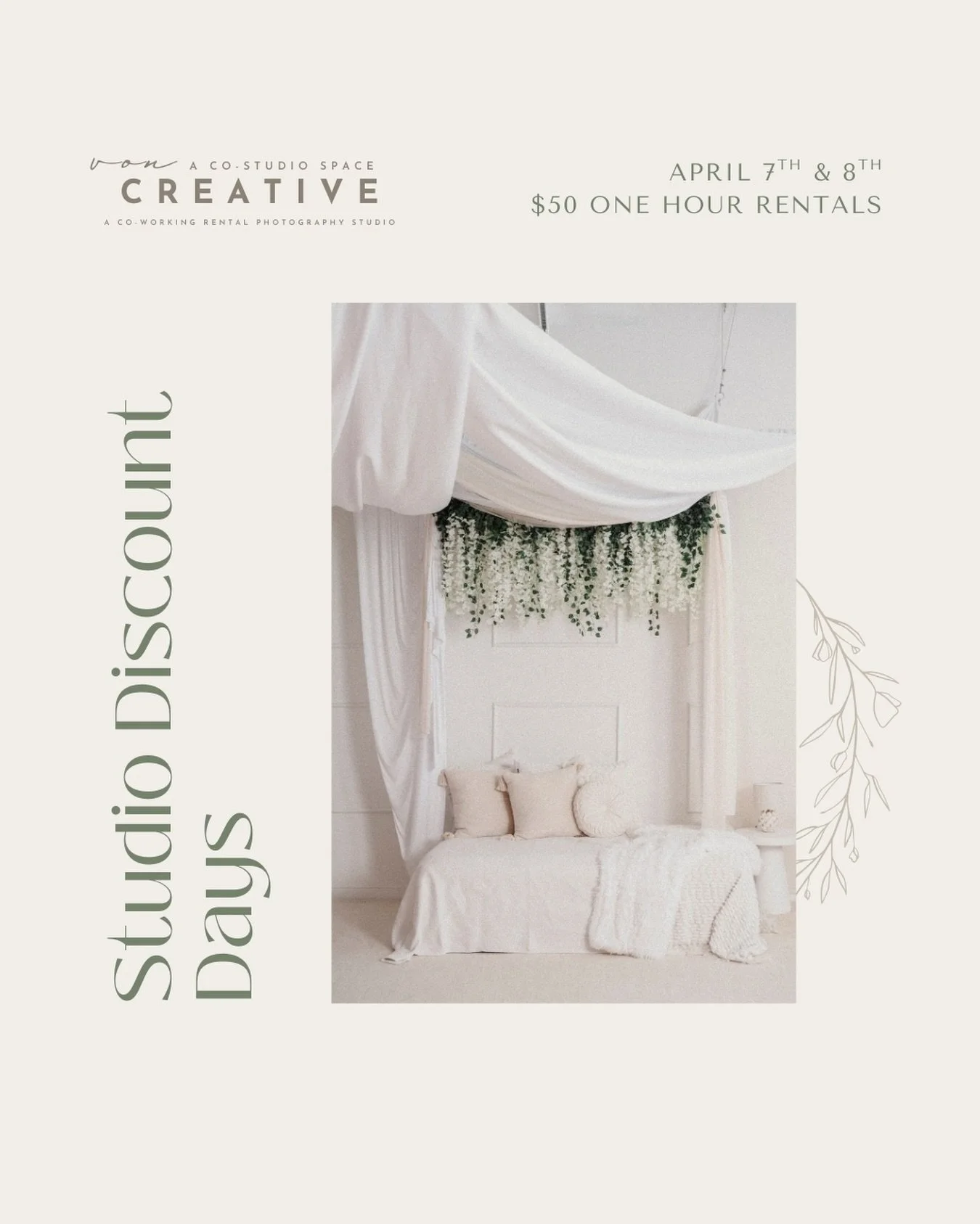 **JUST ANNOUNCED** April Studio Discount Days are live. Visit the upcoming events in our link in bio to learn more. 

#jacksonvillencphotographer #wilmingtonncphotographer #emeraldislencphotographer #raleighncphotographer #newbernncphotographer