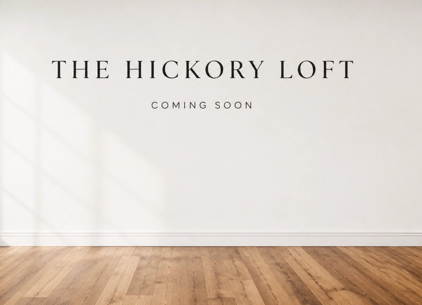 Something new is coming into frame. 🎞️

We&rsquo;ve been working behind the scenes to refine our creative hub, and we couldn&rsquo;t be more excited to give you a glimpse of the vision for **THE HICKORY LOFT**. This new corner of the studio is a lit