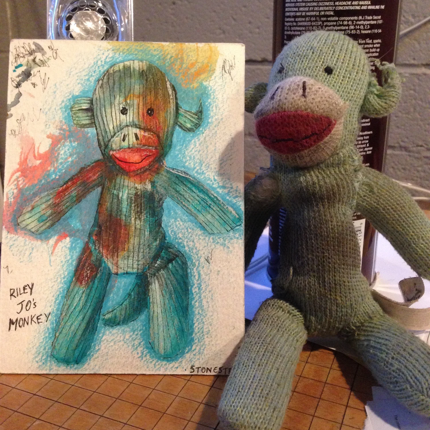Sock Monkey Study — Finished work