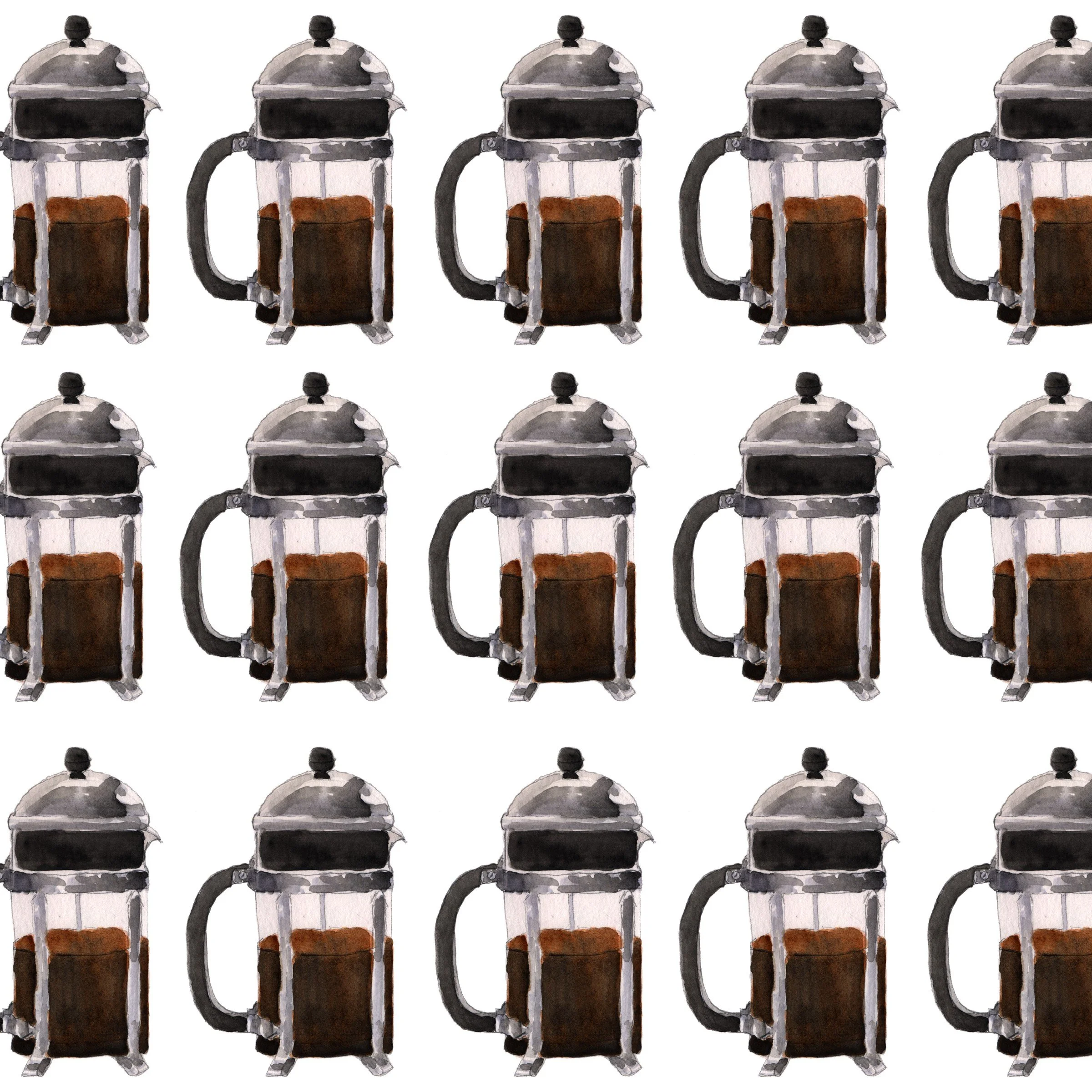 French Press — repeat pattern · 2017