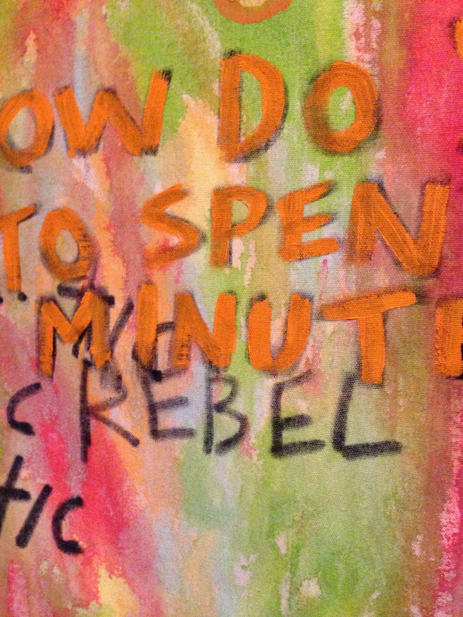 How Do You Want to Spend Your Minutes? — Detail / alternate view