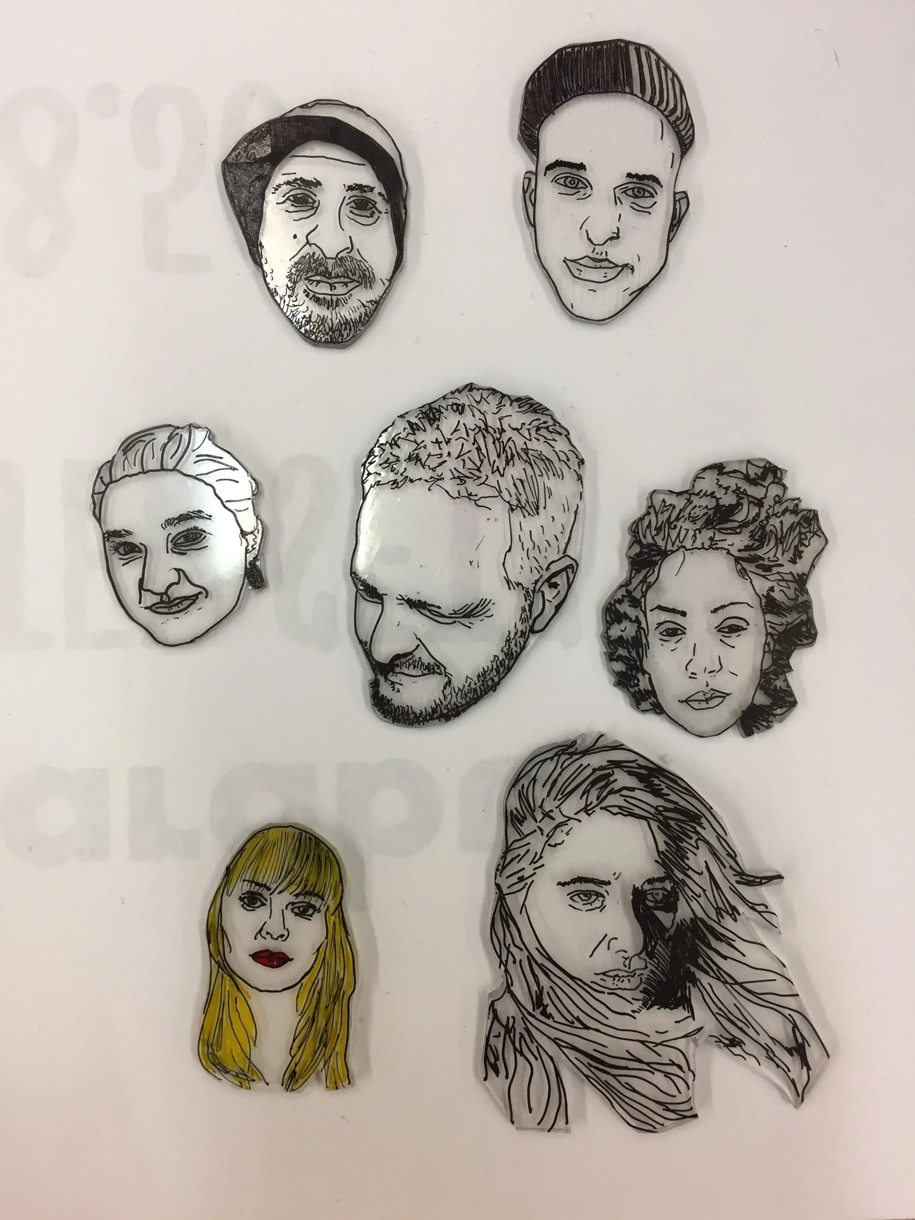 Artist Portrait Pins — collection · 2017
