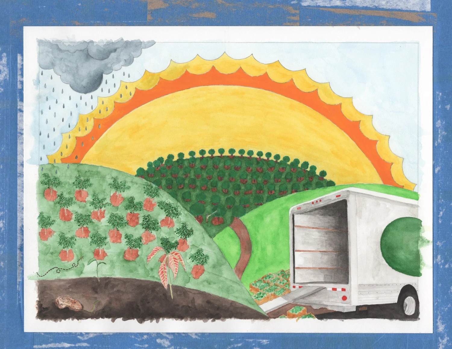 Mango — Fruit Stand — Finished work · The Magical Mindful Day