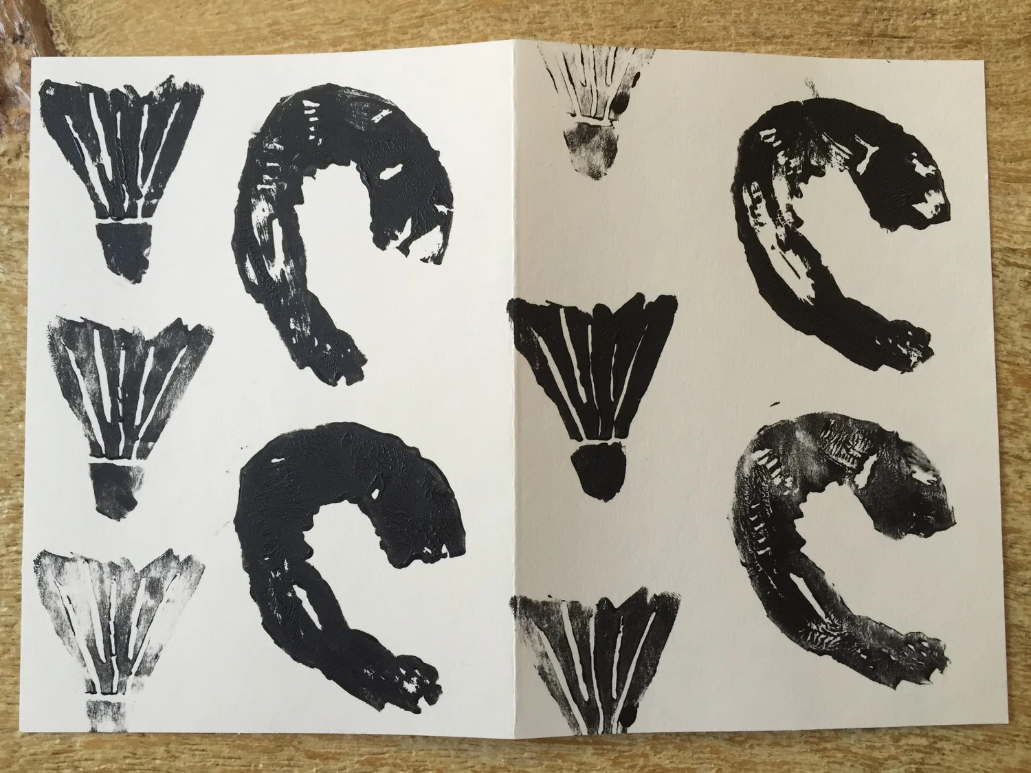 Hand-Carved Stamps — Collection and Process — Detail / alternate view
