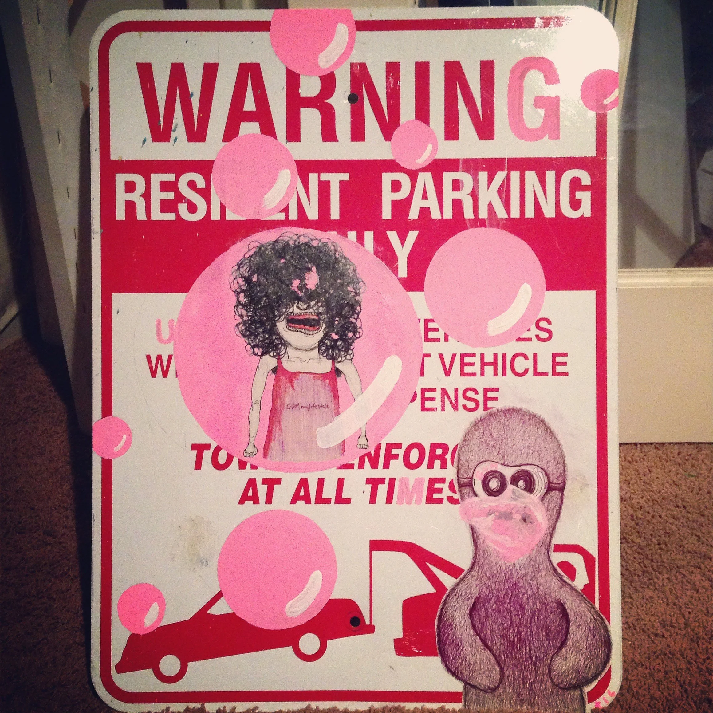 Parking Sign — Character Painting · 2014 · Related view 3